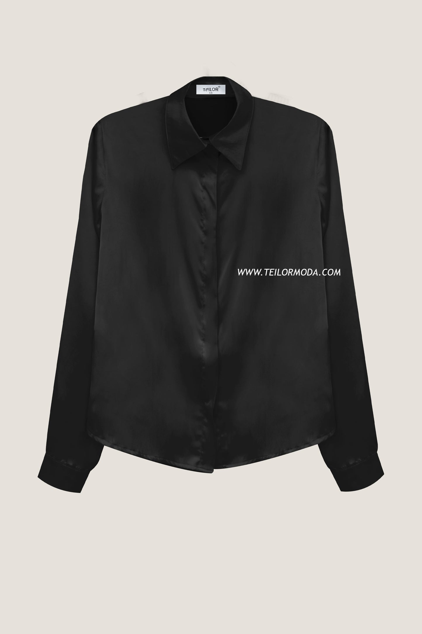 BLUSA DE SATIN NINA NEGRO