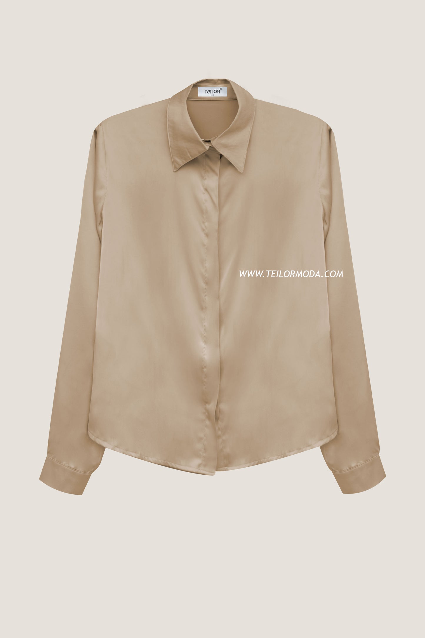 BLUSA DE SATIN NINA BEIGE