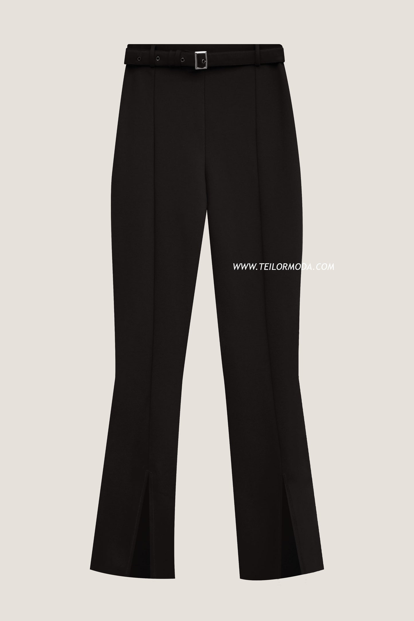 PANTALON CON ABERTURA VEGA NEGRO