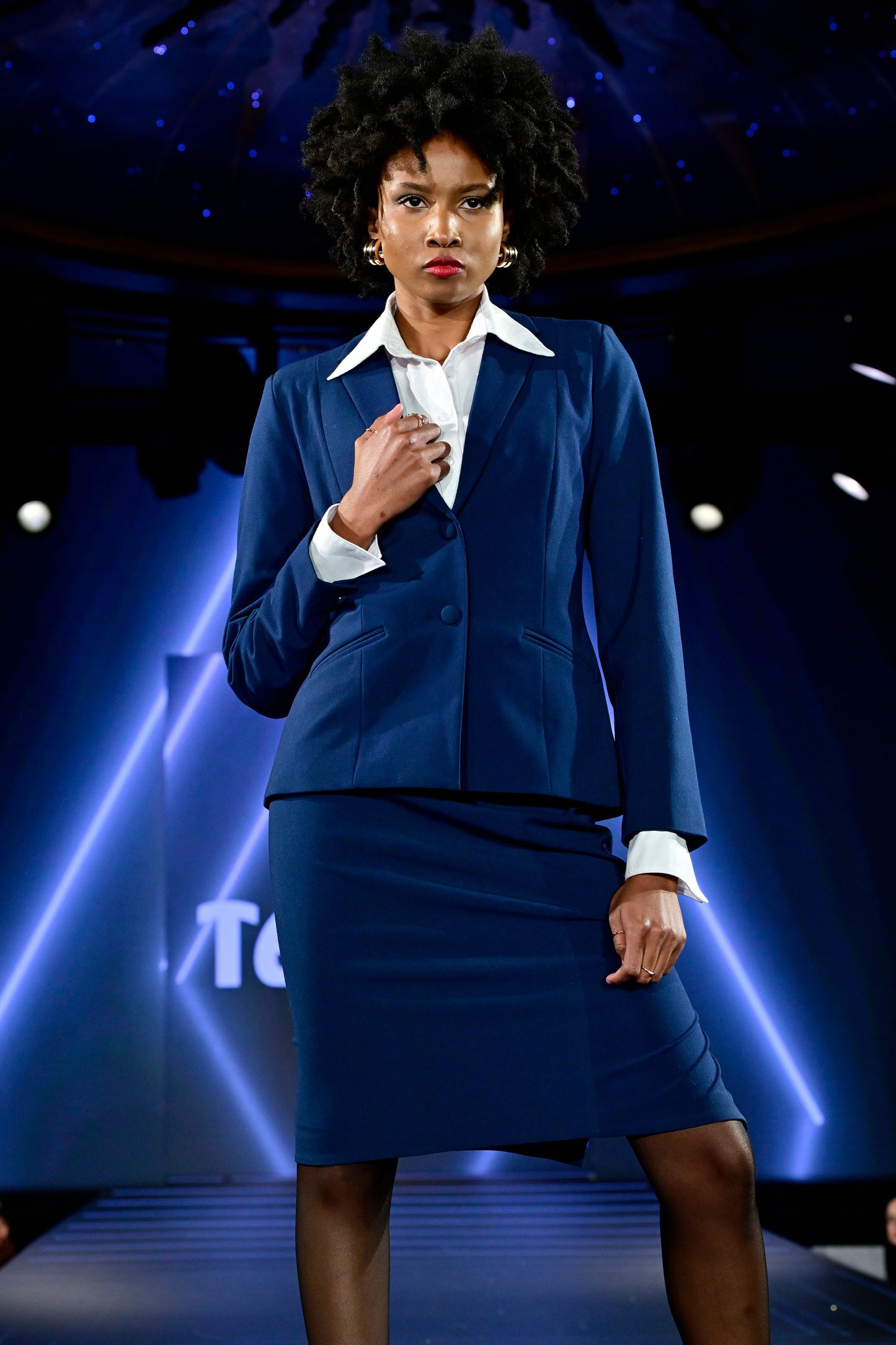BLAZER SASTRE GABRIELLE AZUL MARINO