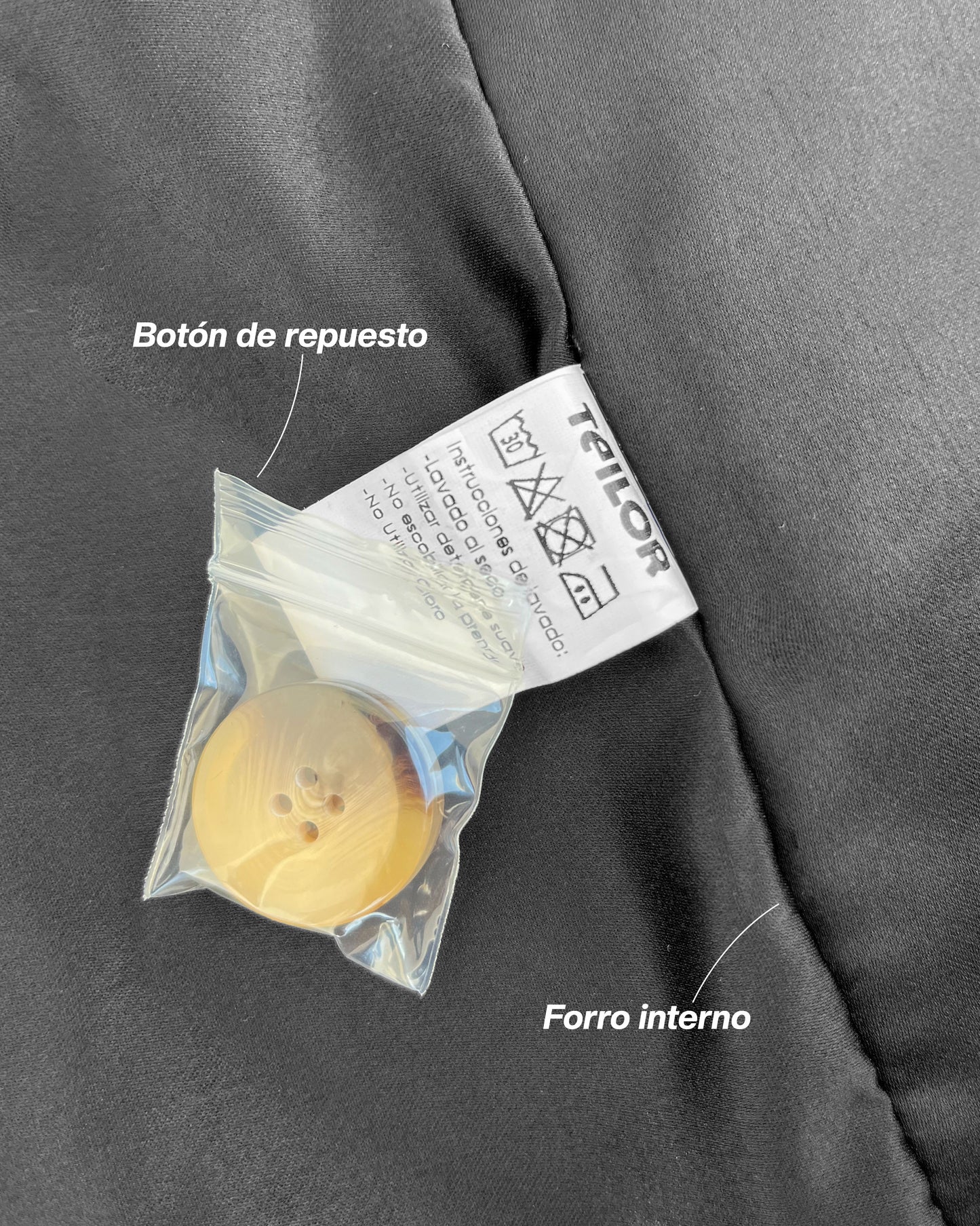 ABRIGO DE PAÑO ATENEA NEGRO