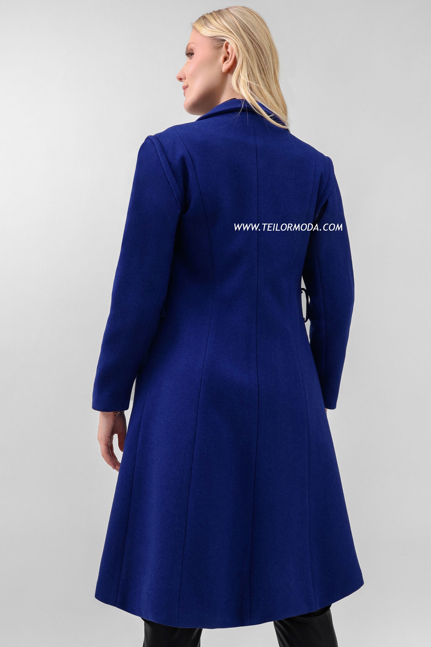 ABRIGO DE PAÑO IVY AZUL