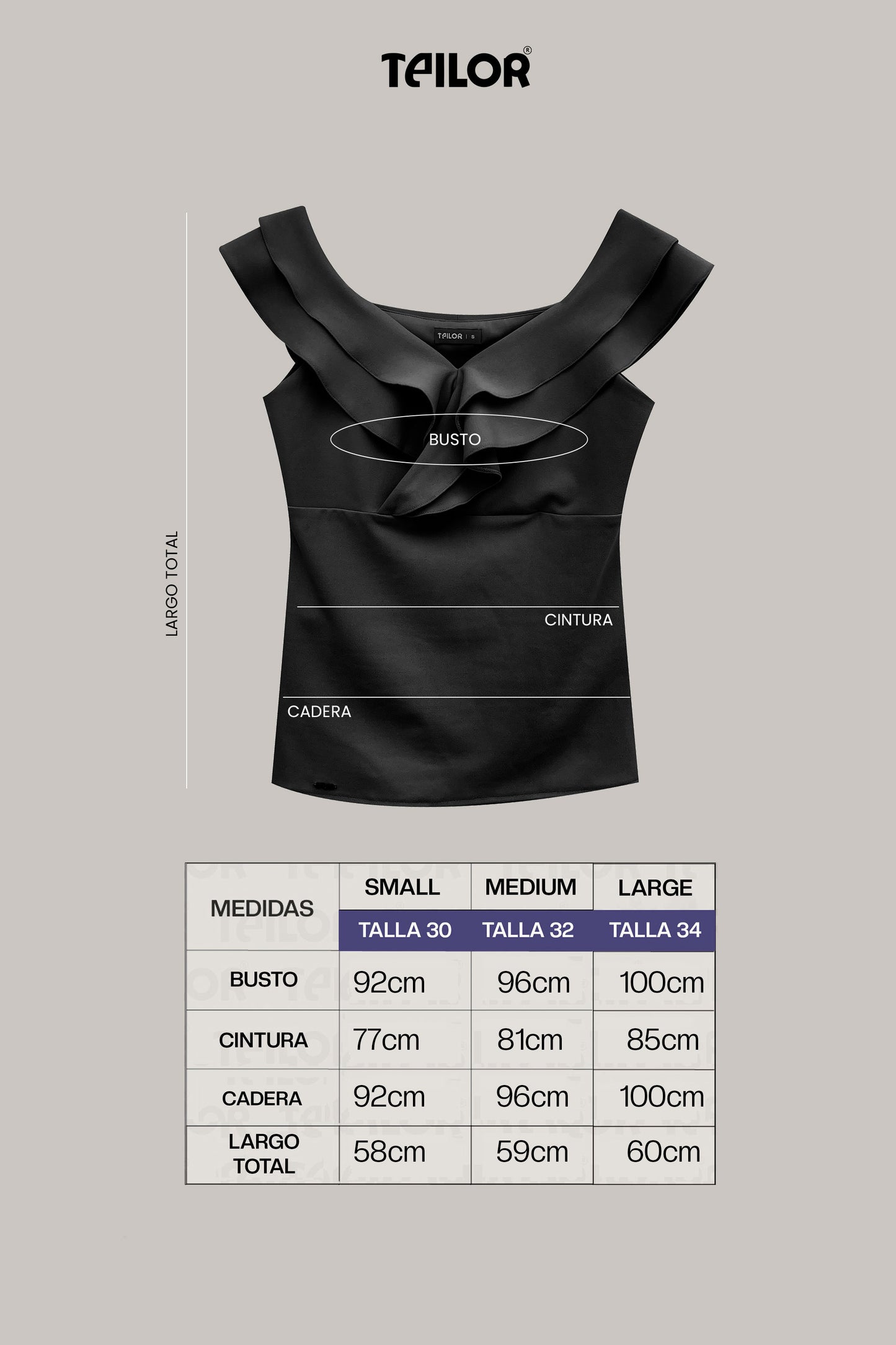 BLUSA CON VUELOS AZUCENA NEGRO