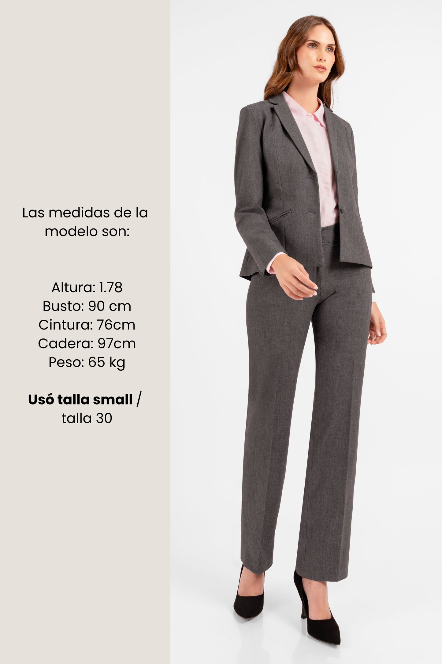 BLAZER SASTRE GABRIELLE PLOMO