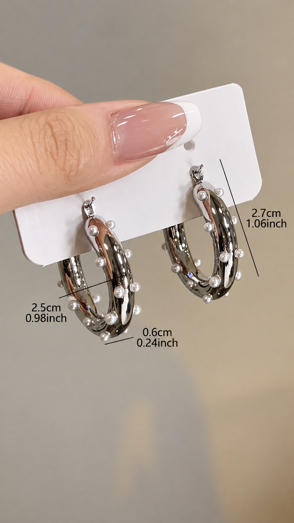 ARETES ARGOLLA ROUSE PLATEADO