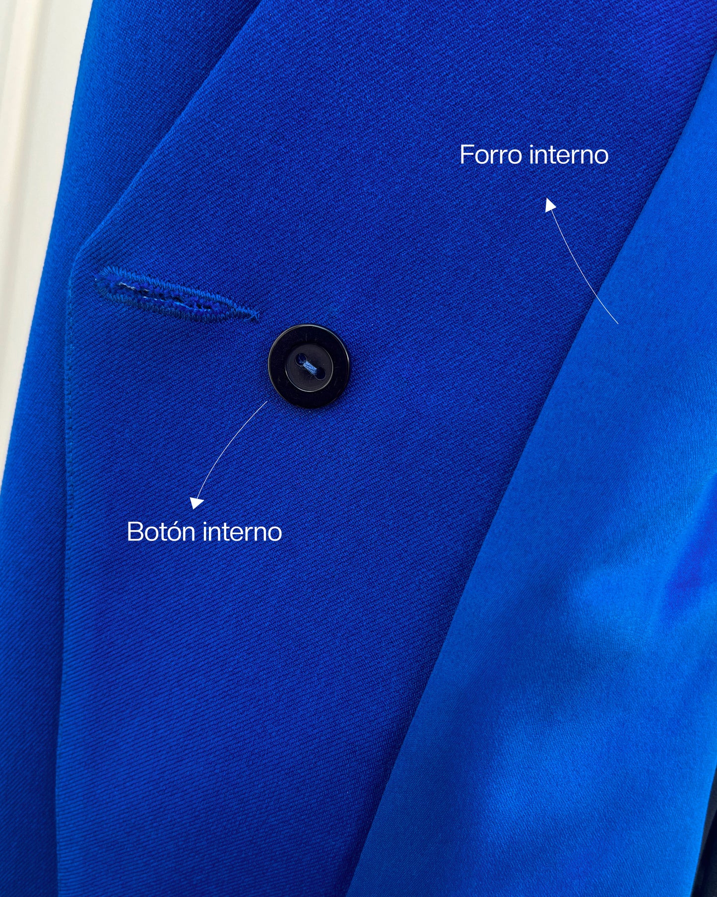 BLAZER CRUZADO TESSA AZULINO