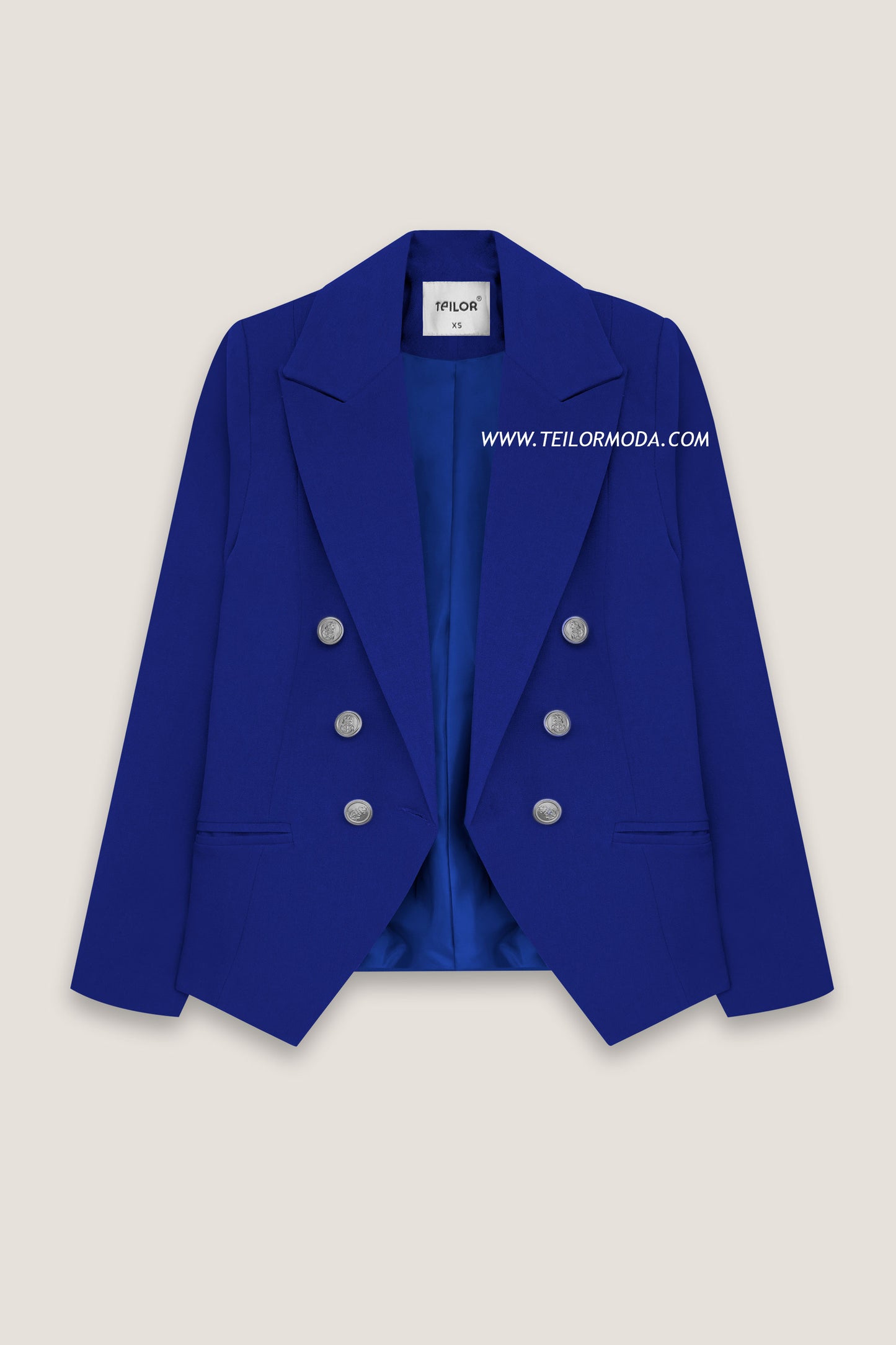 BLAZER CRUZADO TESSA AZULINO