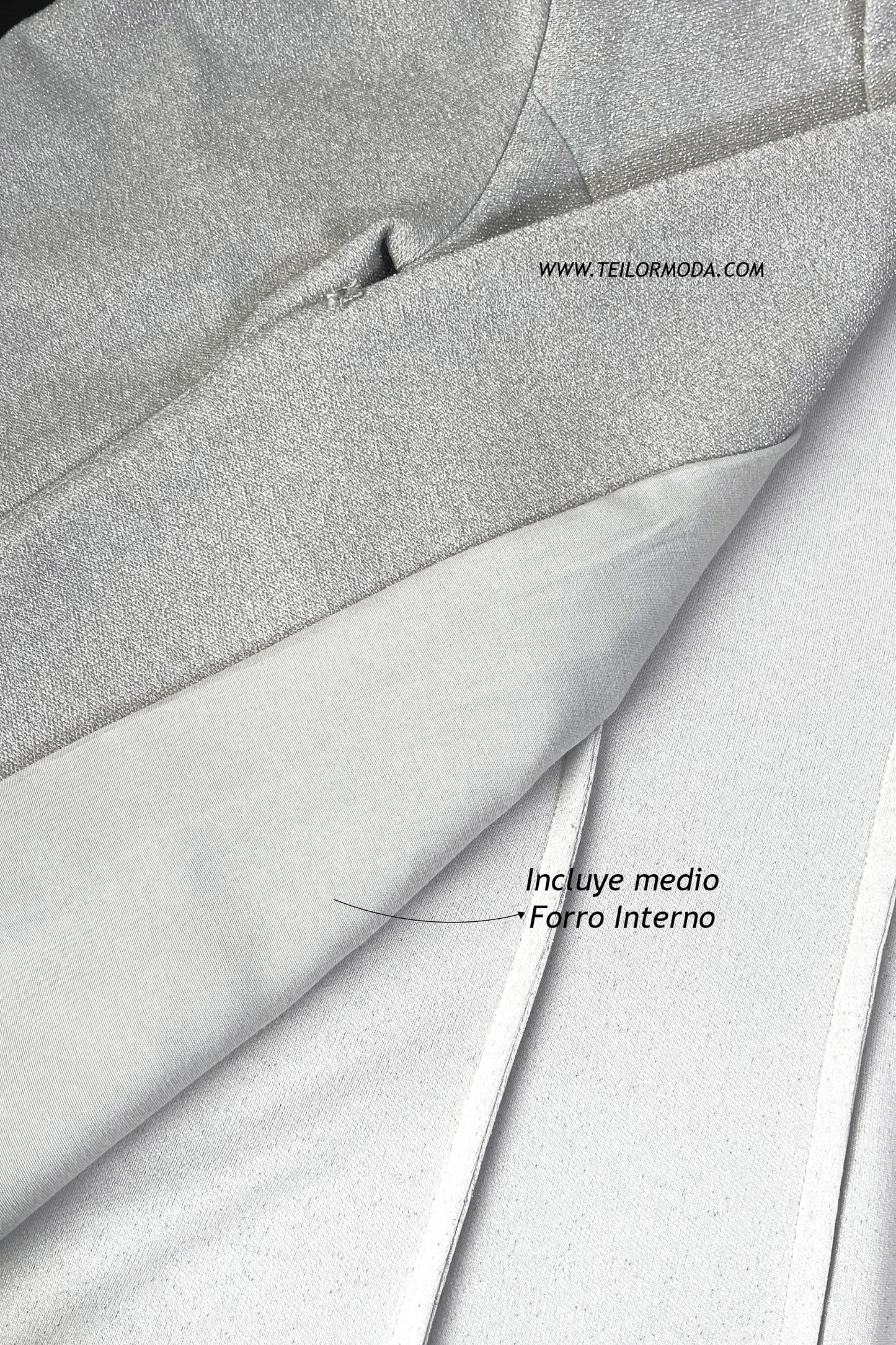 BLAZER BRILLANTE CHARLOTTE PLOMO