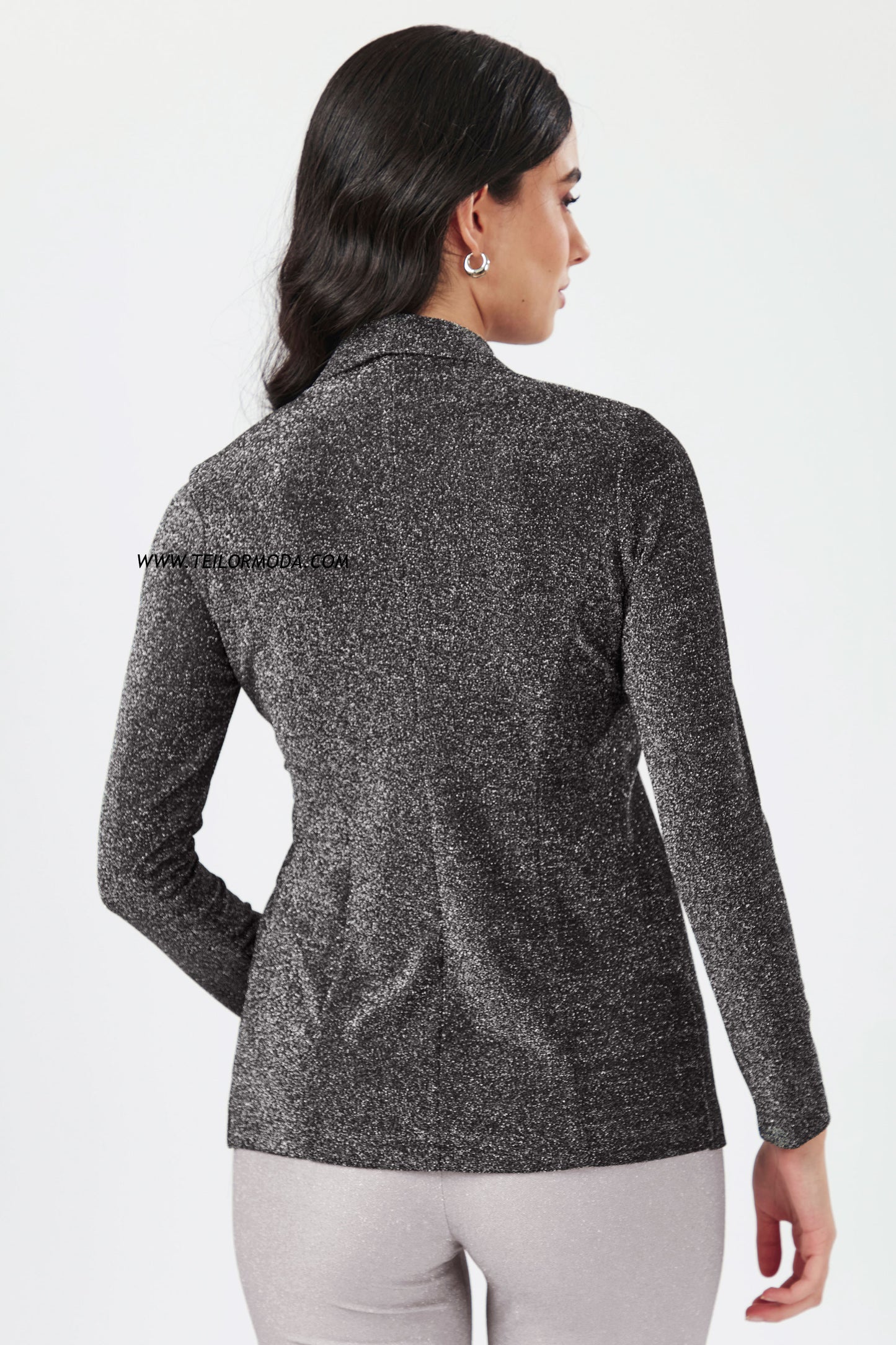 BLAZER BRILLANTE CHARLOTTE NEGRO