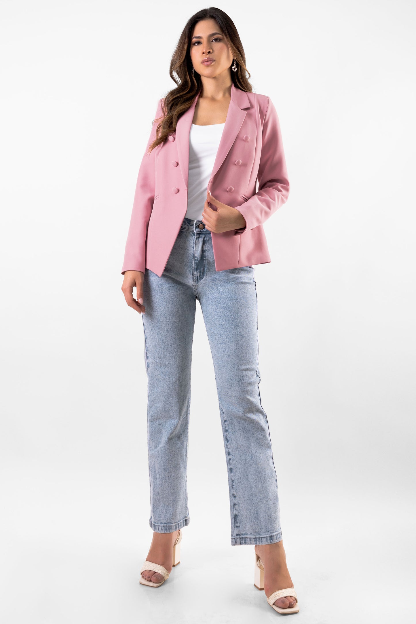 BLAZER CRUZADO GALICIA PALO ROSA