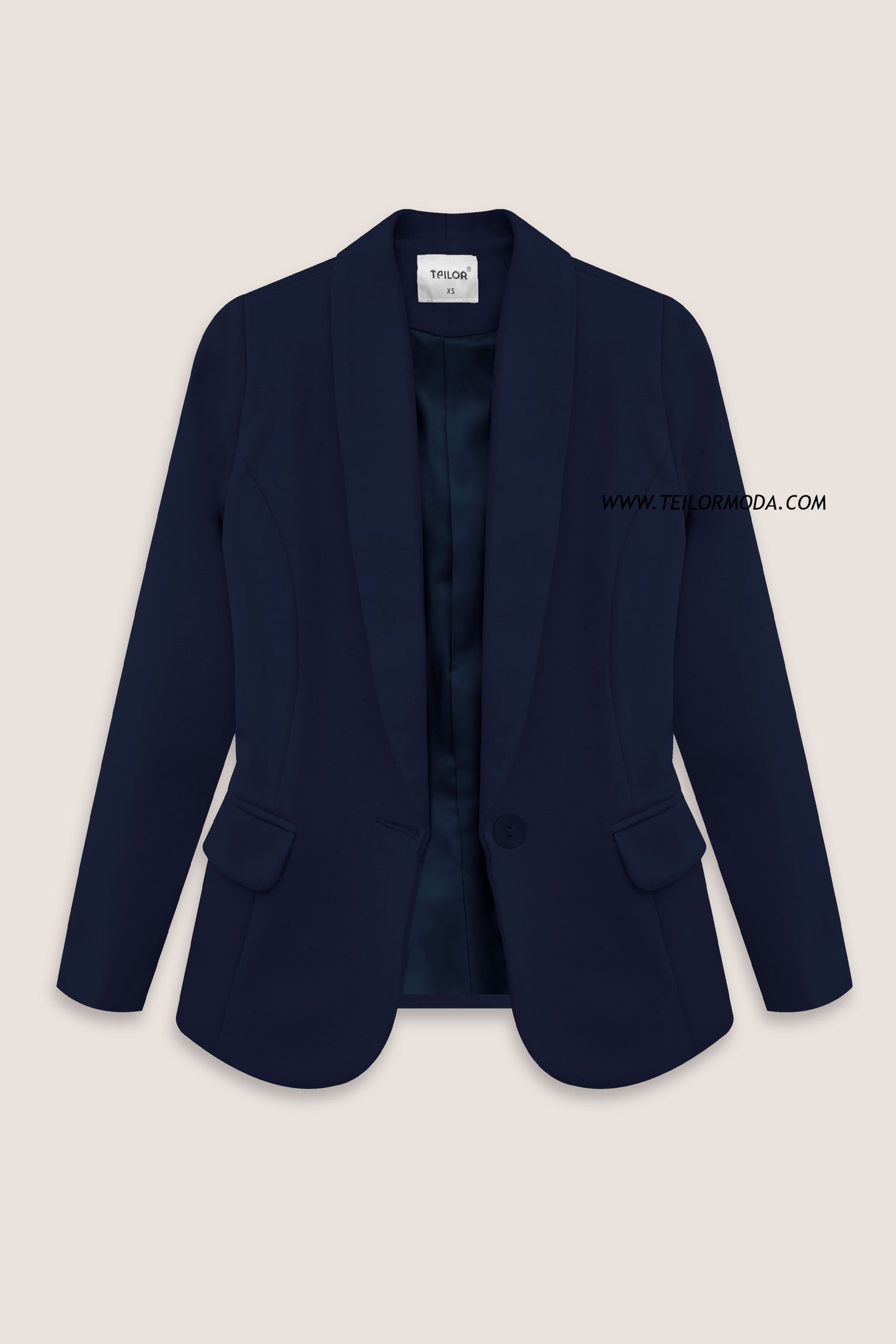 BLAZER MANGA LARGA MARTINA AZUL