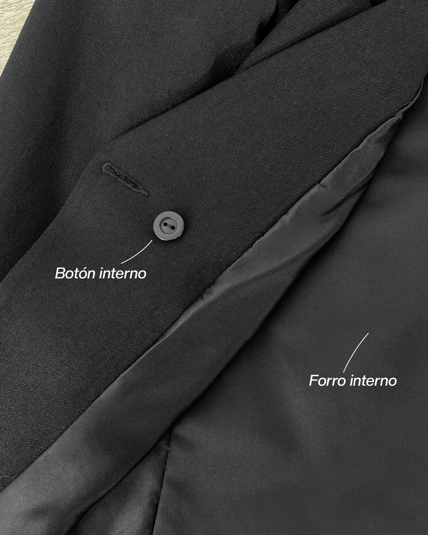 BLAZER CRUZADO TESSA NEGRO