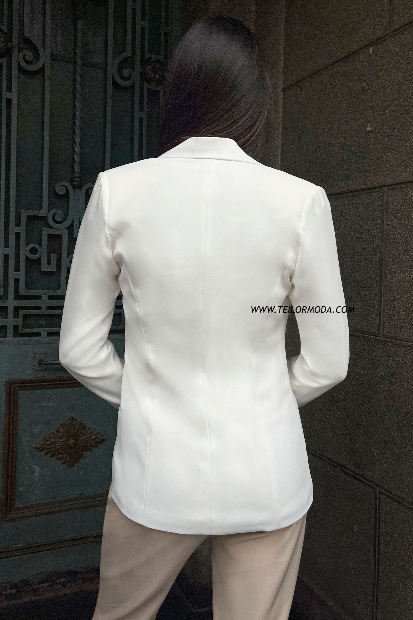 BLAZER CRUZADO TESSA PERLA