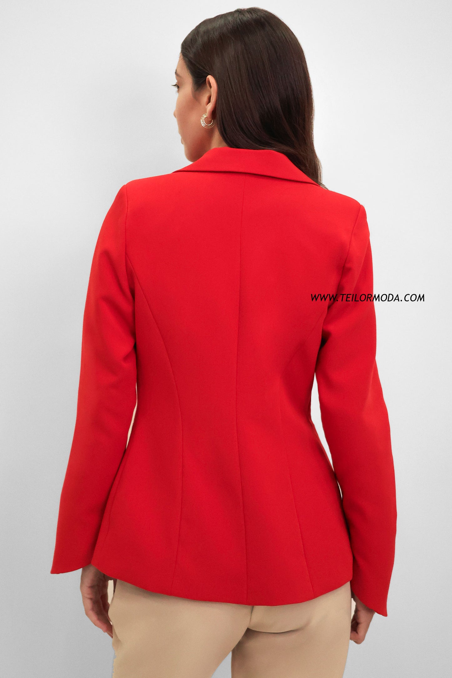 BLAZER CRUZADO SOPHIE ROJO