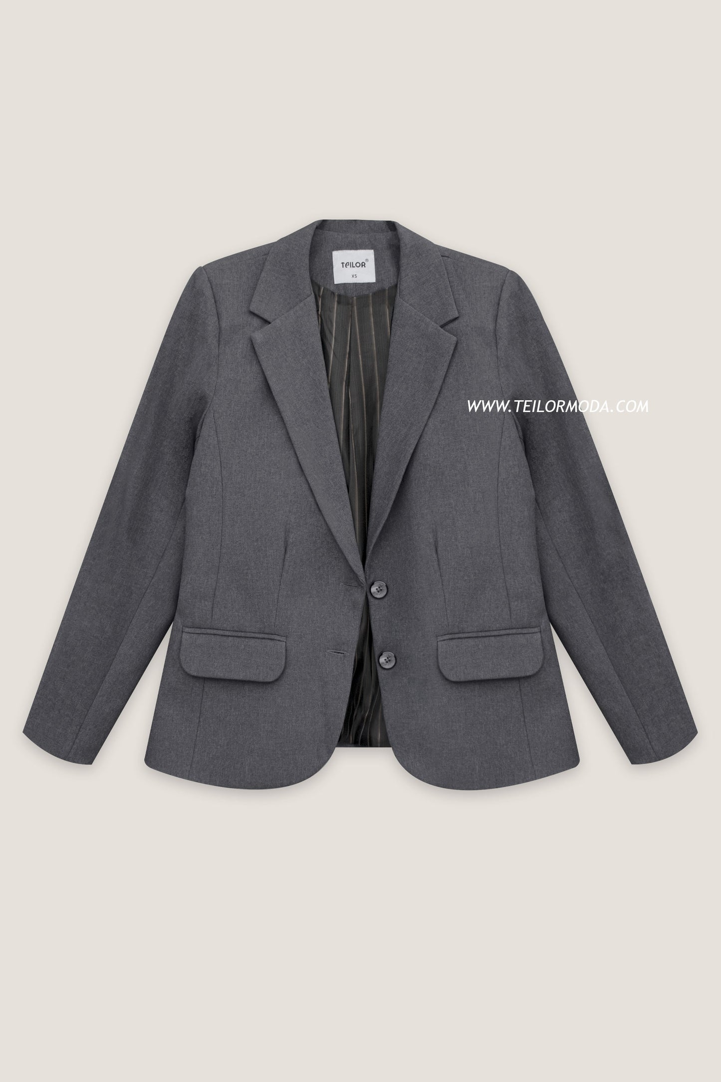 BLAZER SASTRE VALENTINA PLOMO
