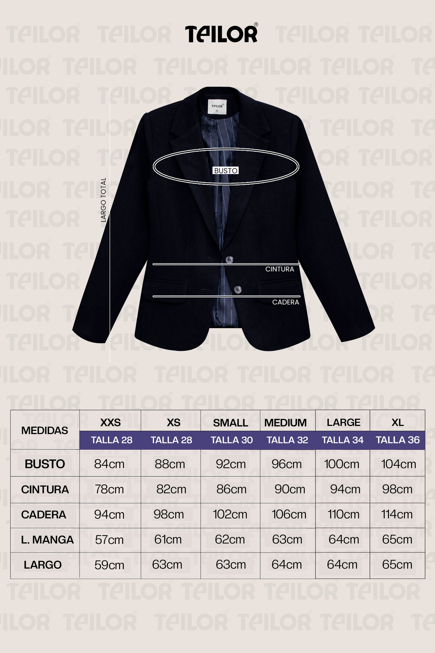 CONJUNTO SASTRE AZUL PRESIDENCIAL VALENTINA