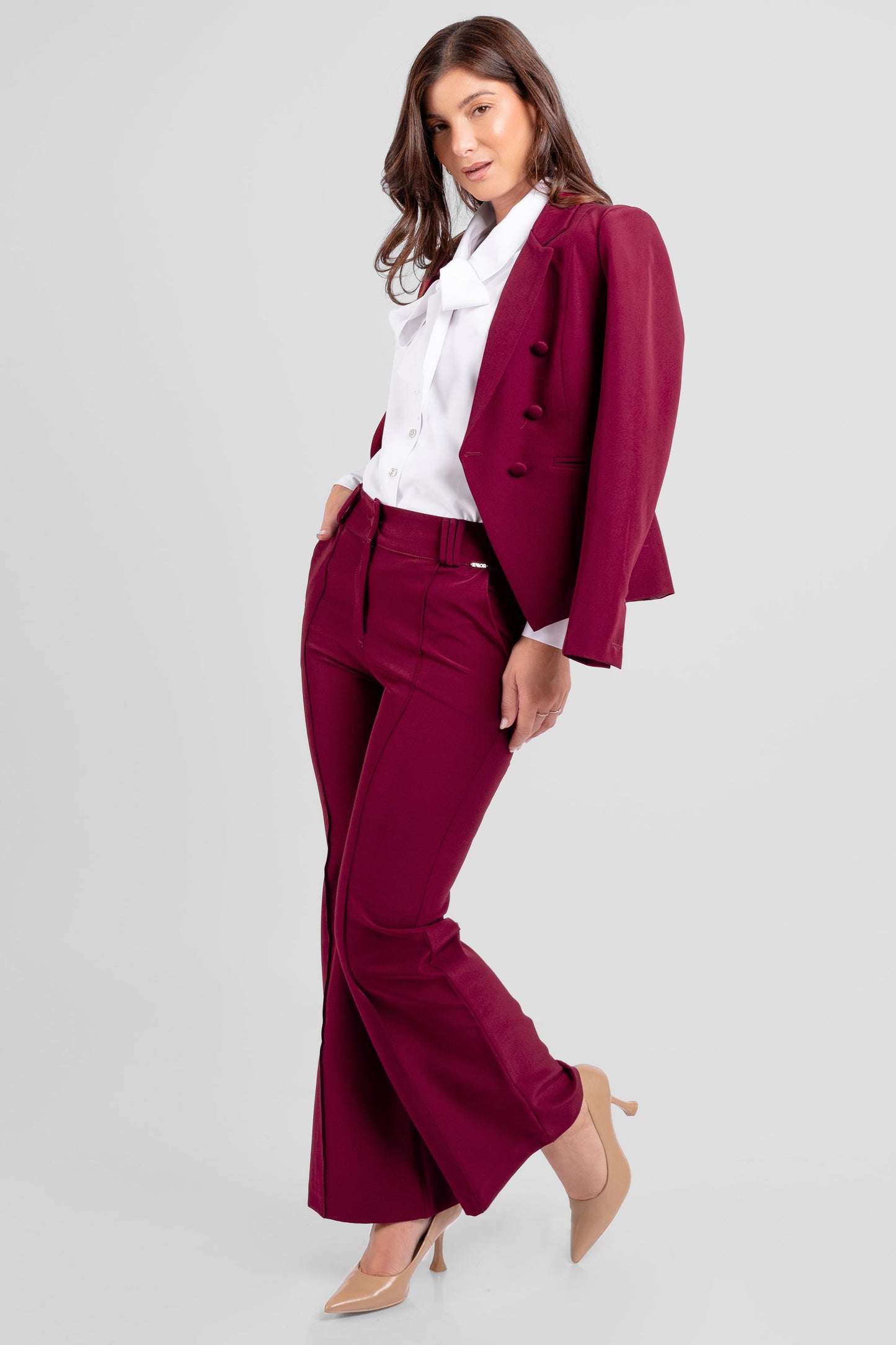 BLUSA DE GASA FEDRA BLANCO MARFIL