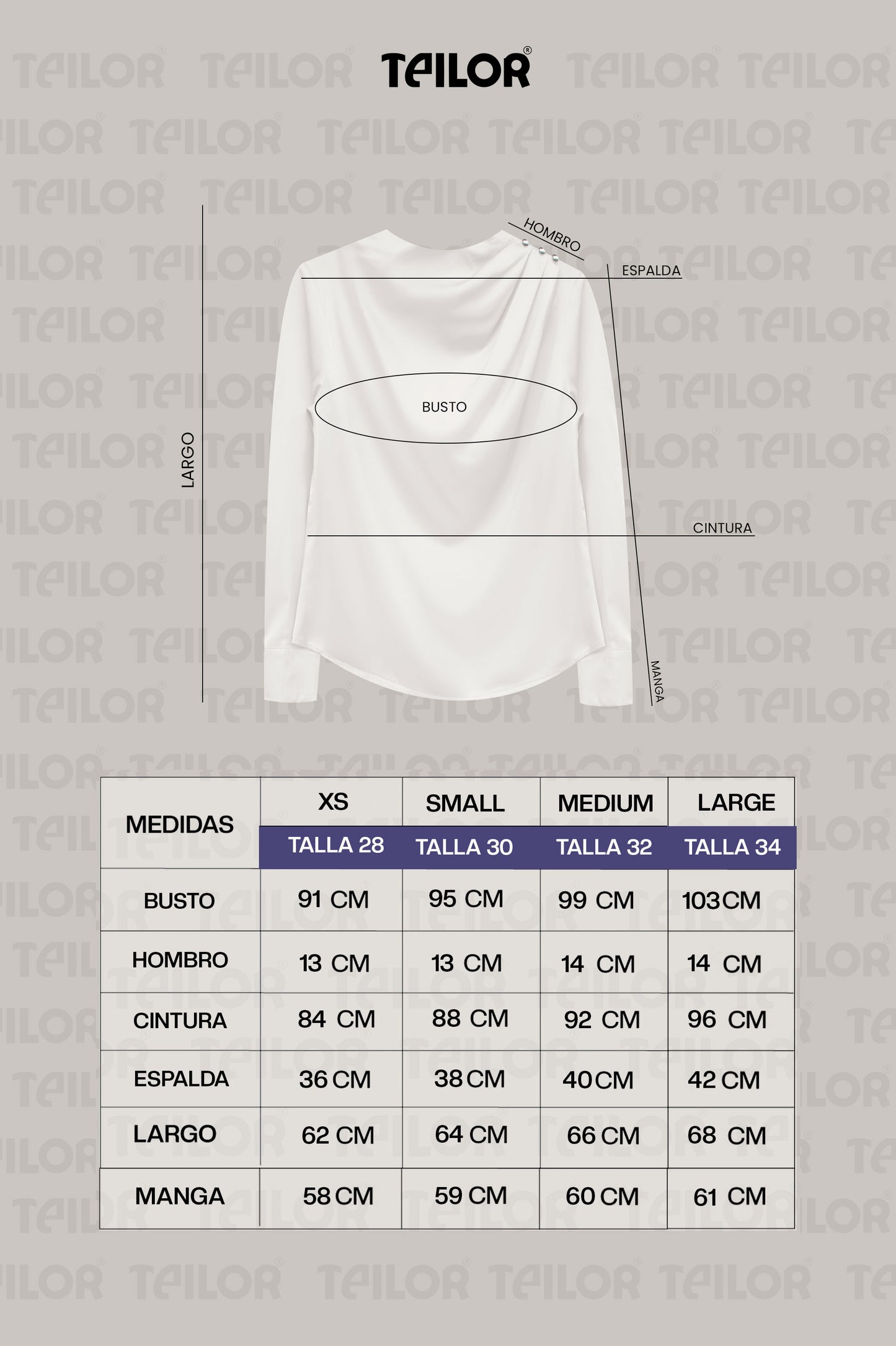 BLUSA DE SATIN EMMY PERLA