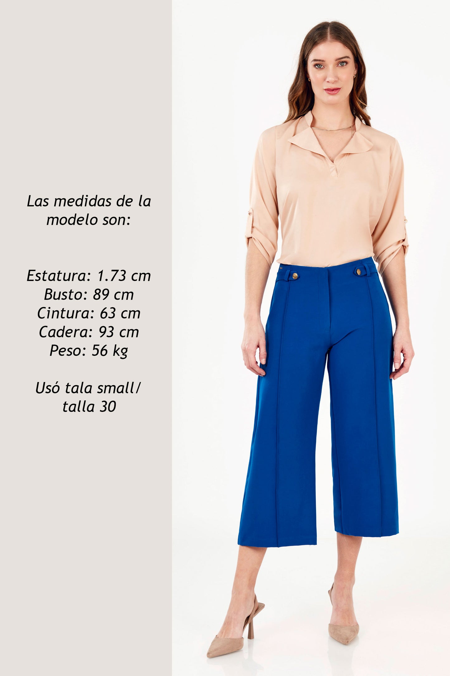BLUSA DE SATIN MANGA 3/4 DANAE BEIGE