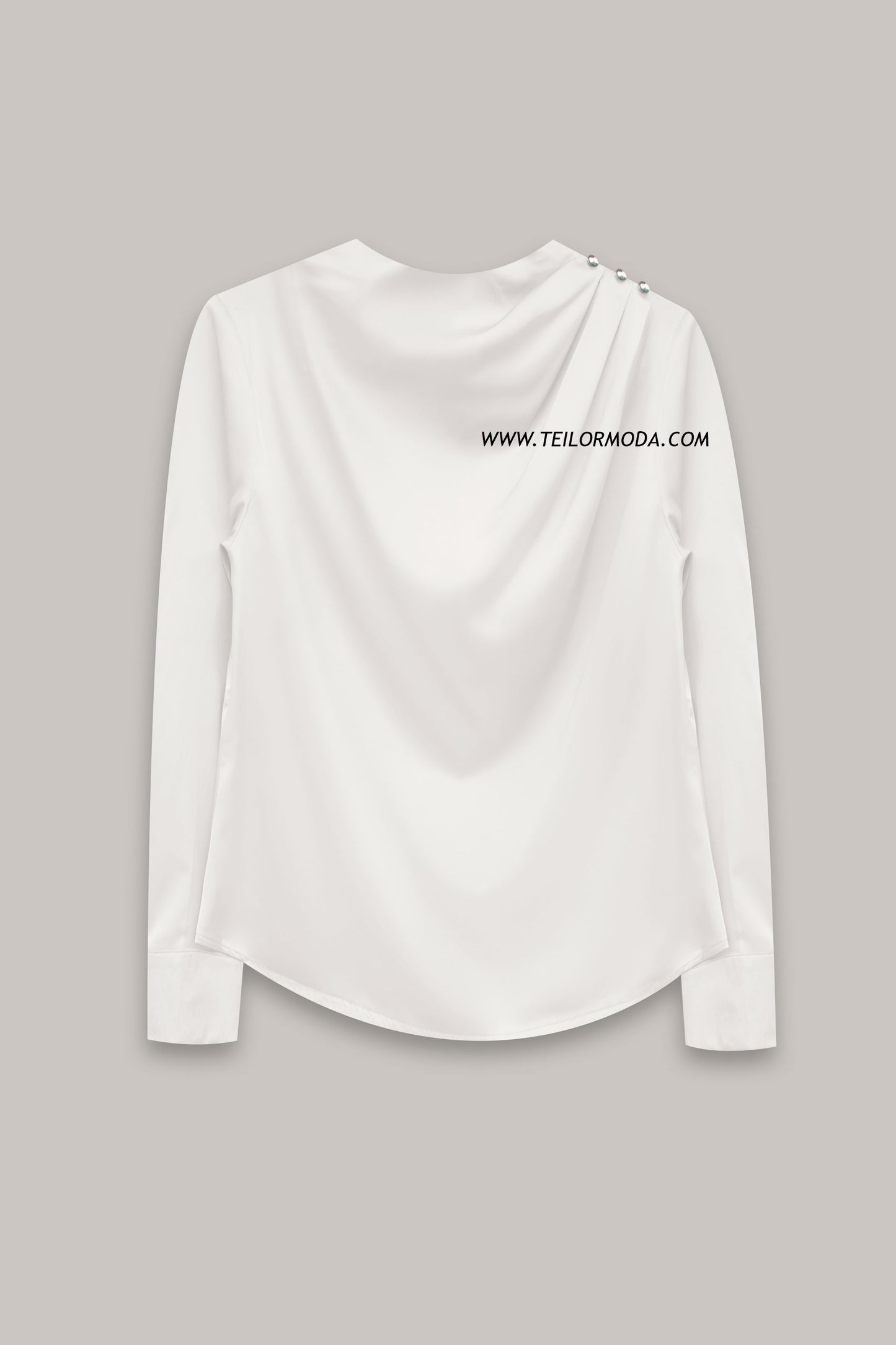 BLUSA DE SATIN EMMY PERLA