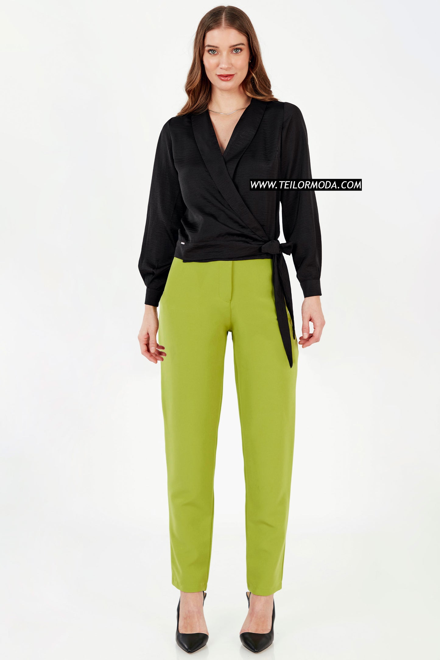 PANTALON RECTO CASUAL MARIANA VERDE
