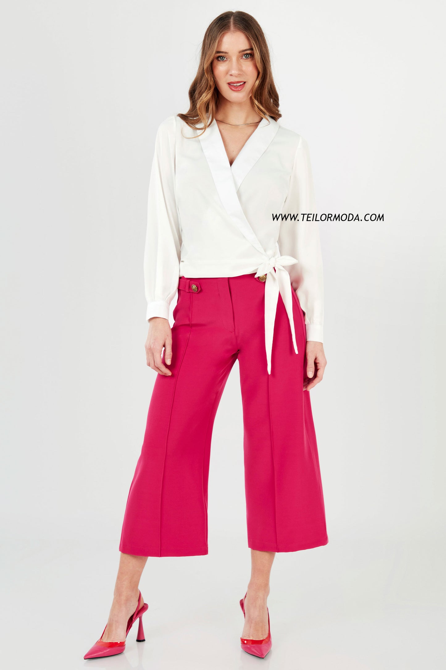 PANTALON CULOTTE ARIANA FUCSIA