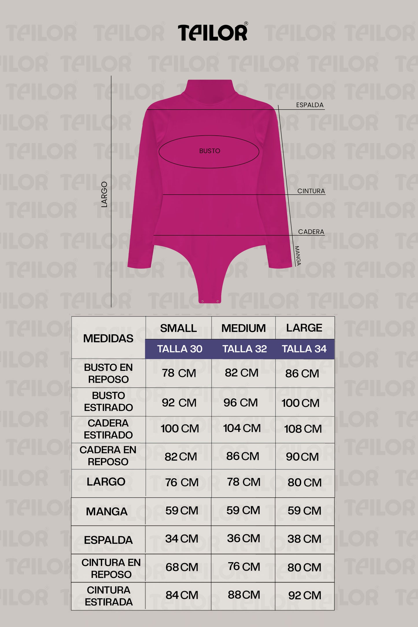 BODY CAFARENA ELAXI FUCSIA