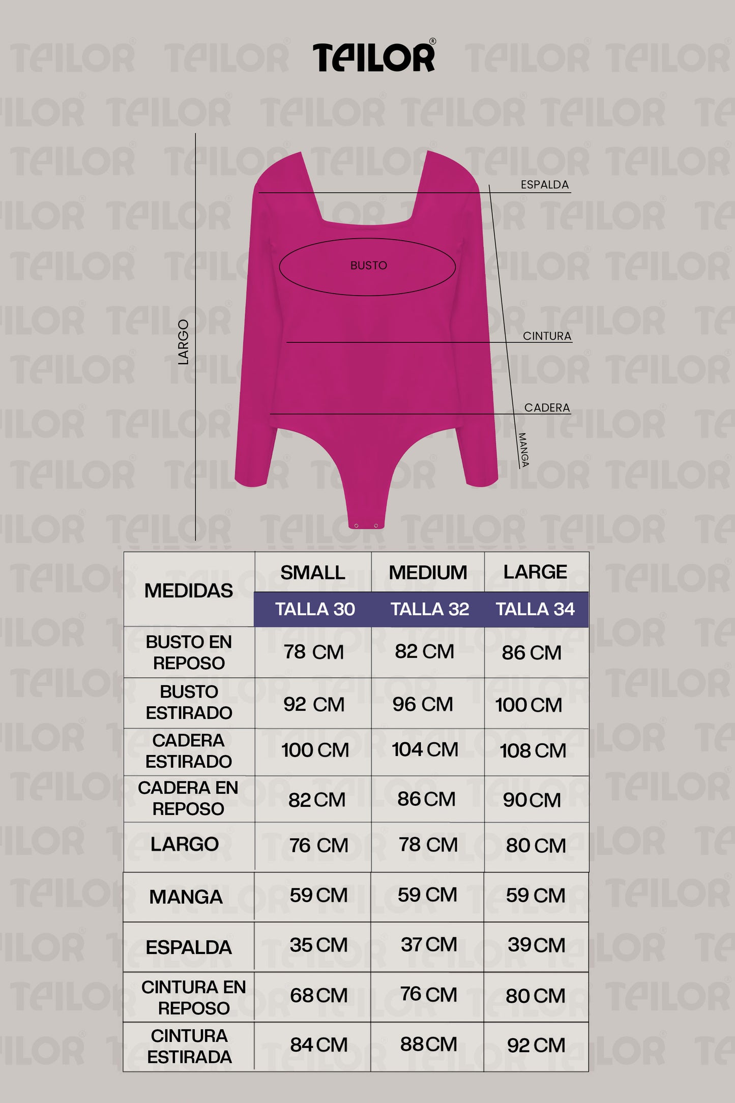 BODY CUELLO CUADRADO DIXIE FUCSIA