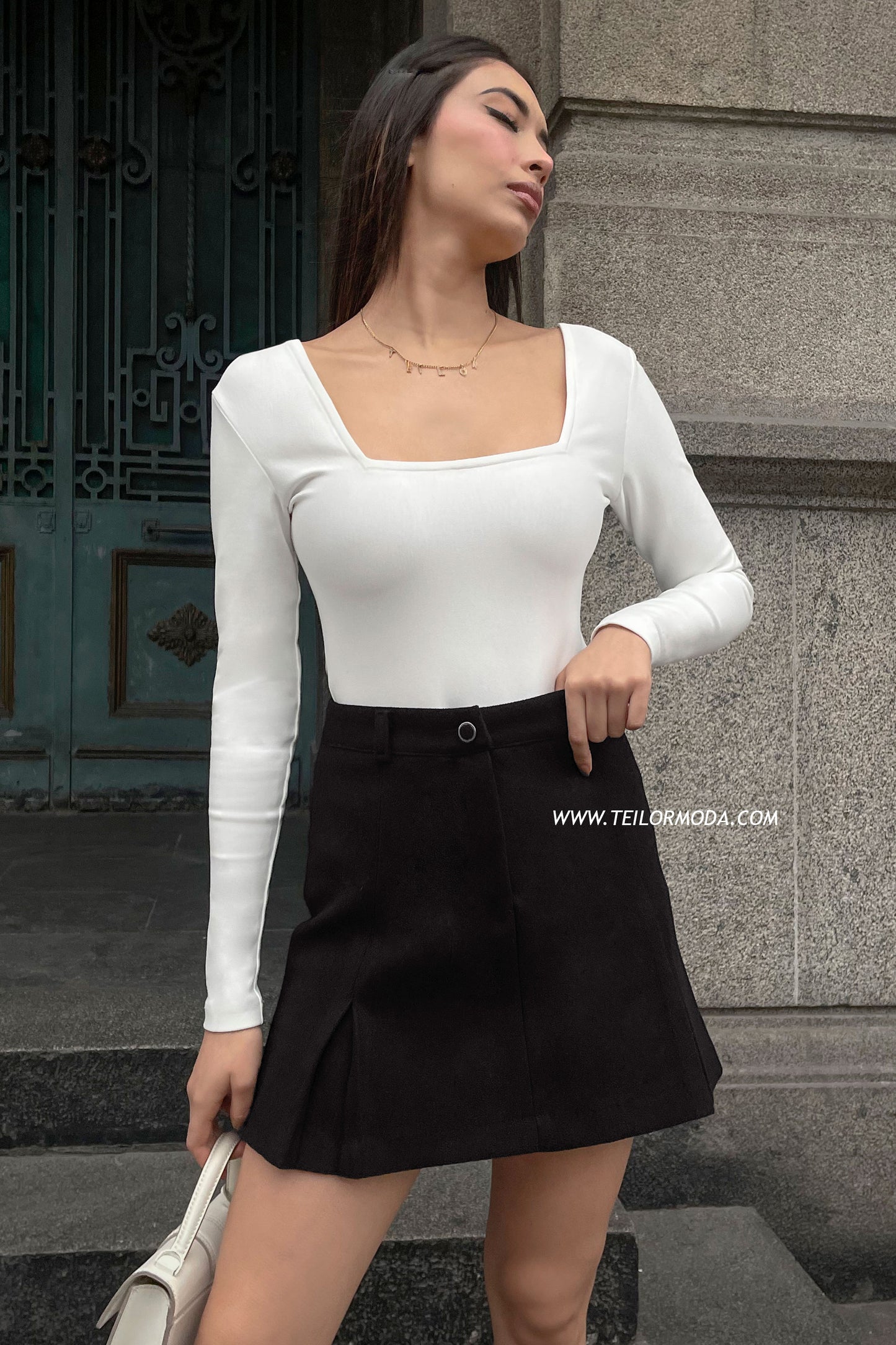 BODY CUELLO CUADRADO DIXIE PERLA