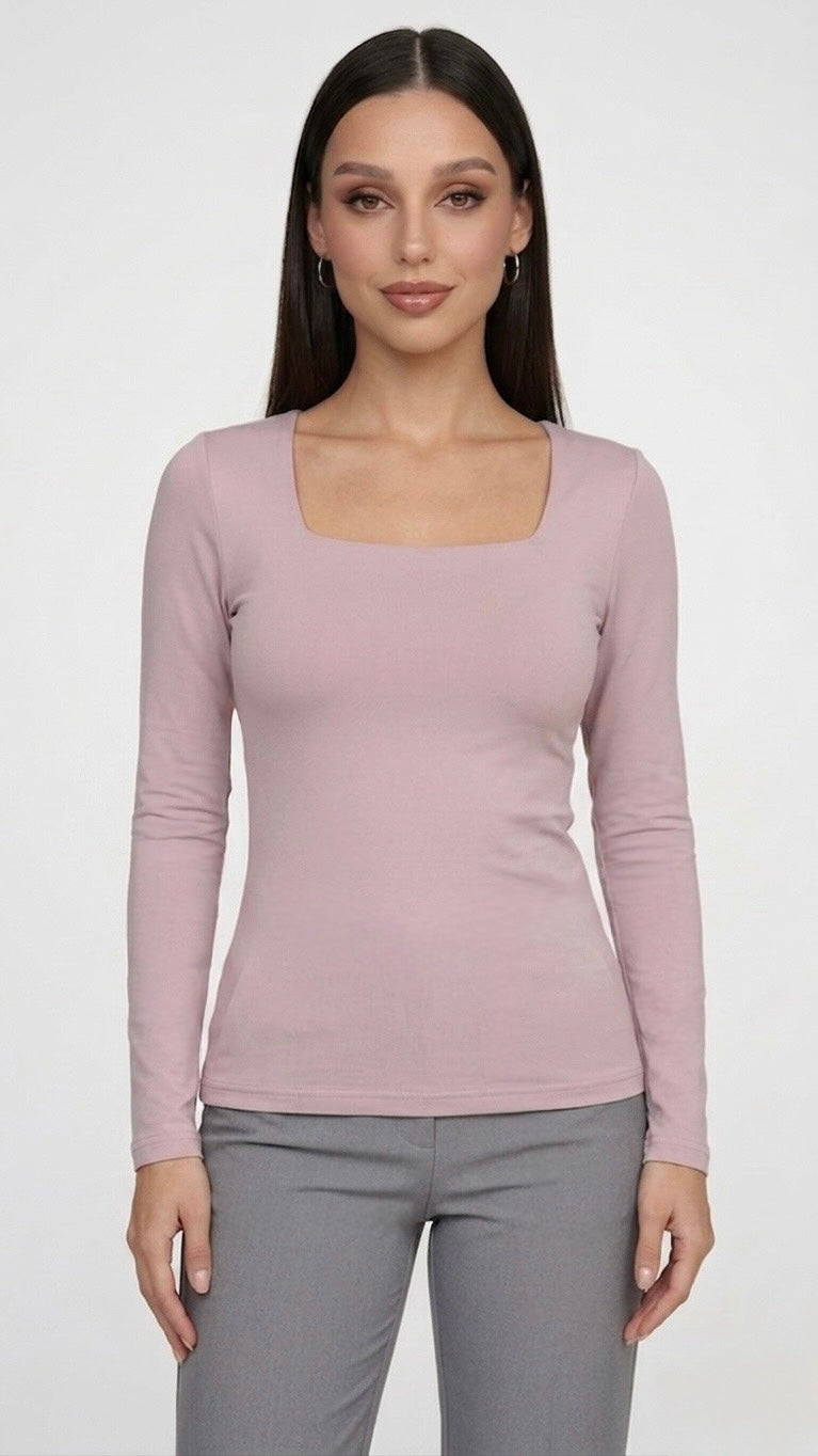 POLO CUELLO CUADRADO MIA MALVA