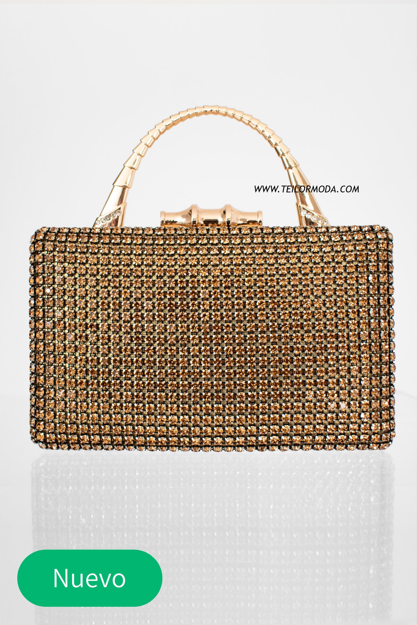 CARTERA VANITÉ CLEO DORADO