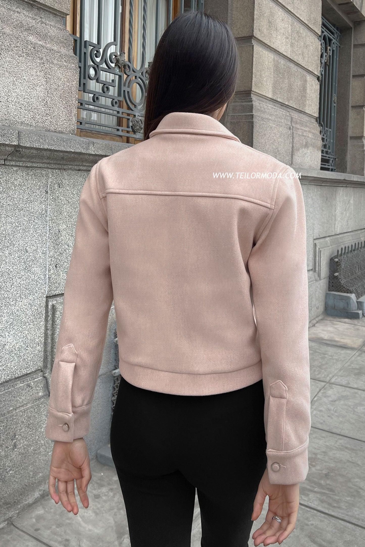 CASACA DE PAÑO HELEN BEIGE