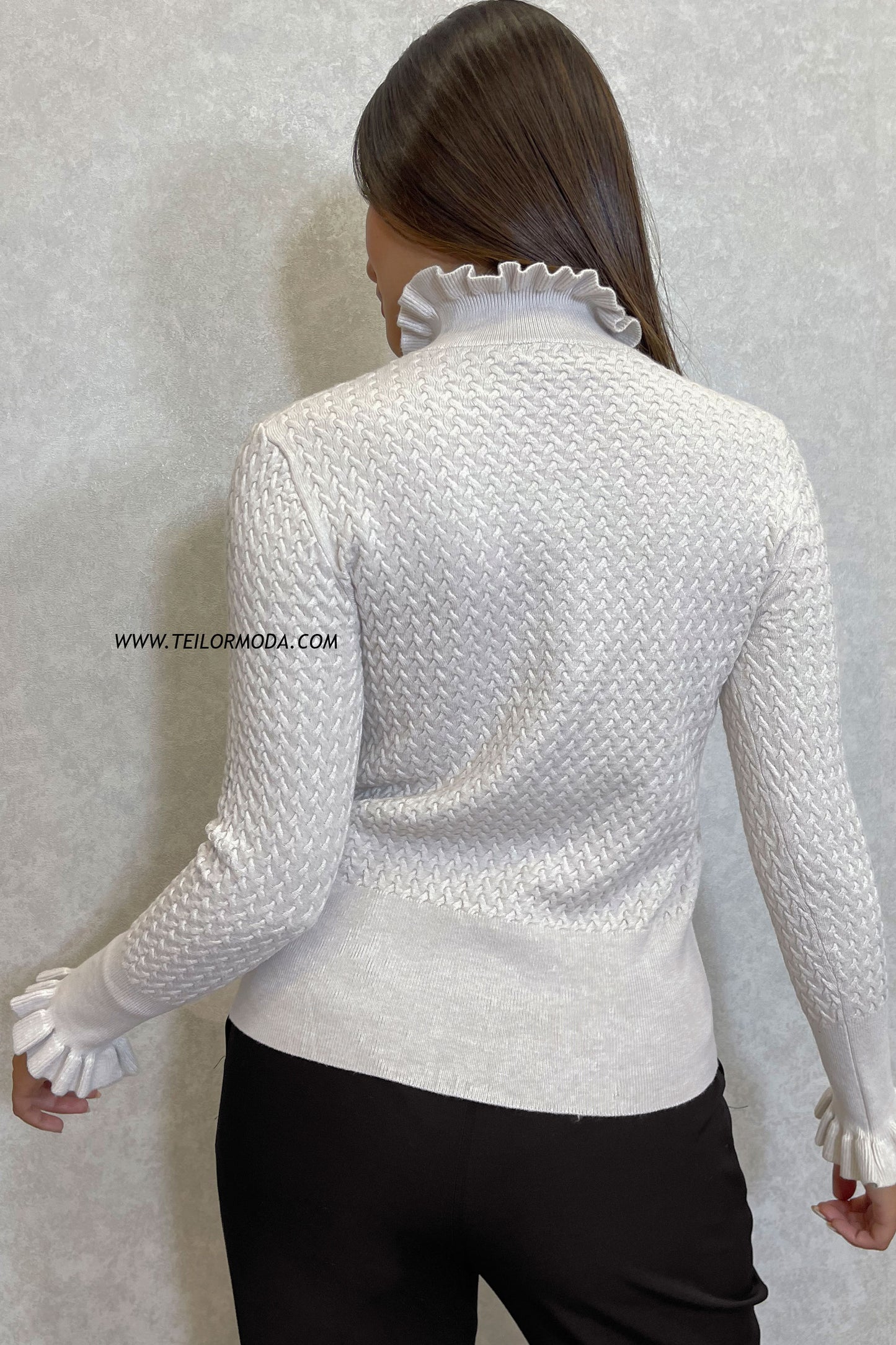 CHOMPA DE CASHMERE NAYA PERLA