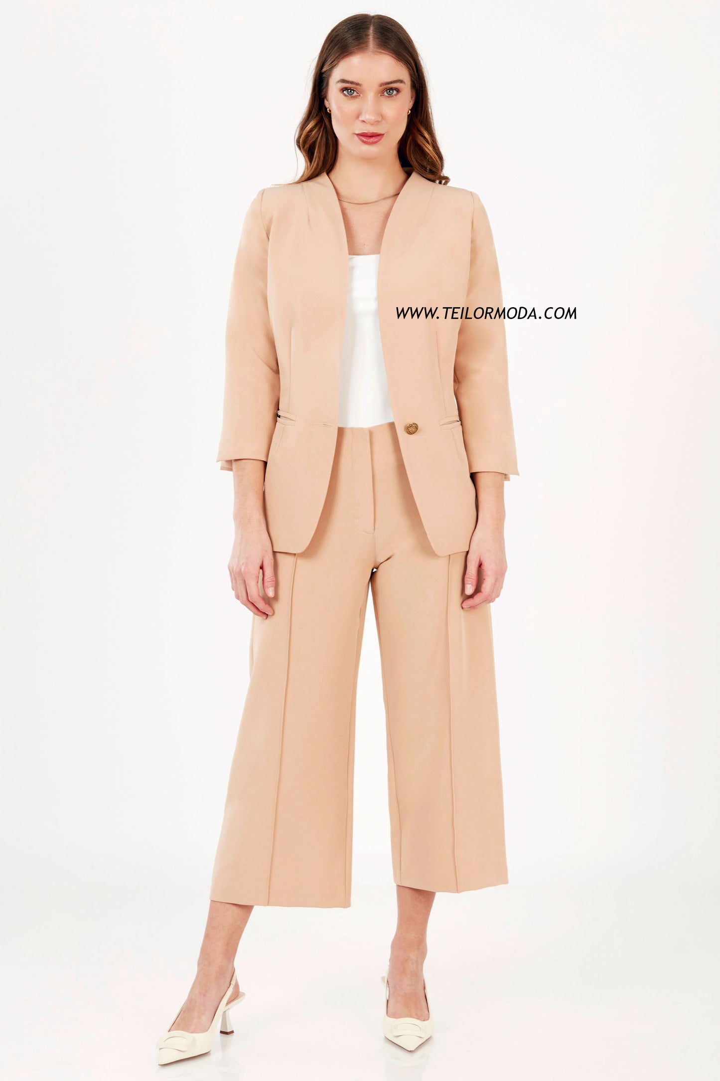 PANTALON CULOTTE ARIANA BEIGE
