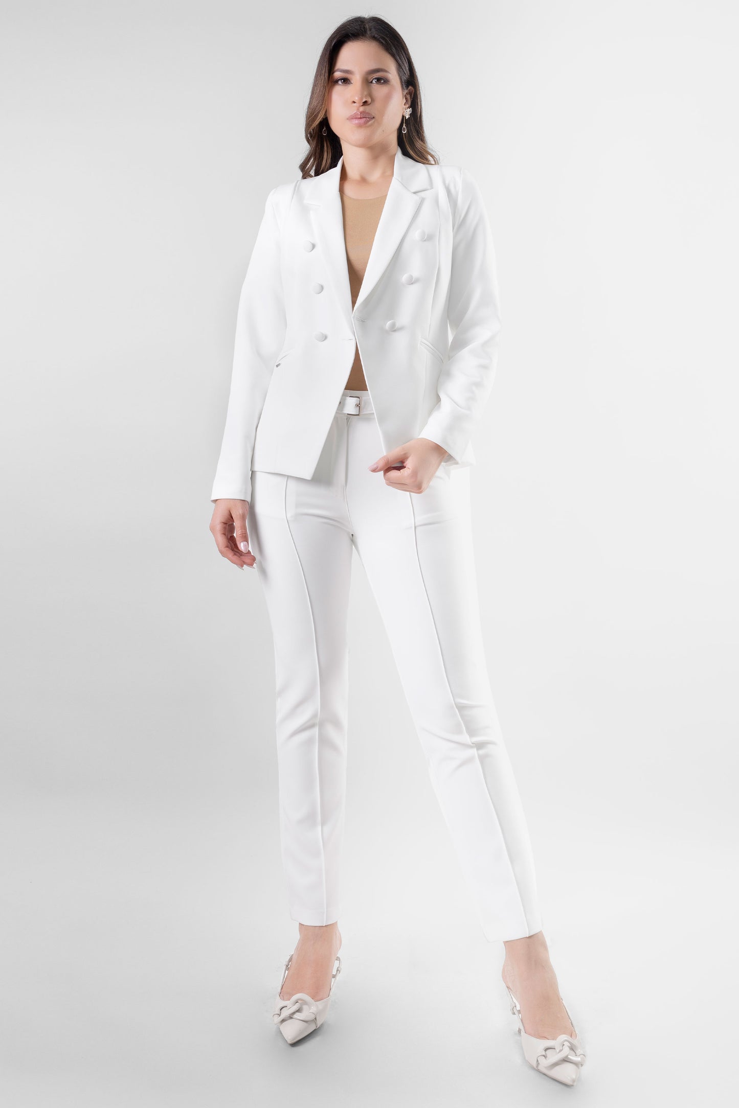 CONJUNTO SASTRE BLANCO MARFIL RECTO GALICIA
