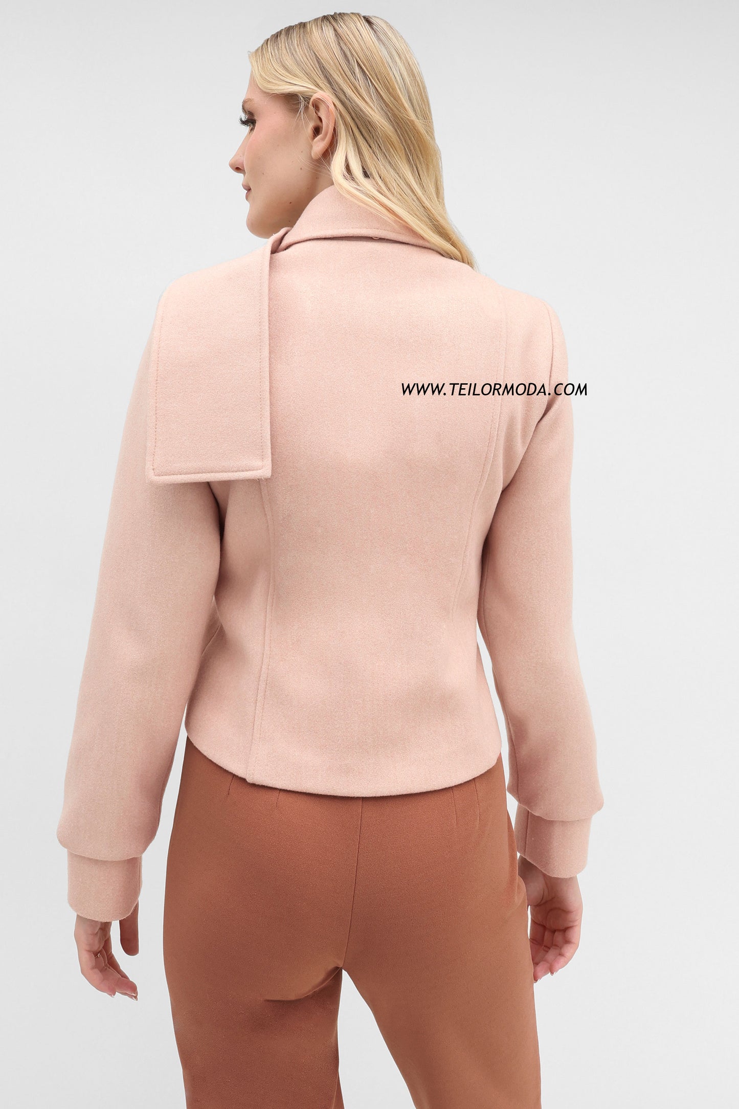 CASACA DE PAÑO NOVA BEIGE