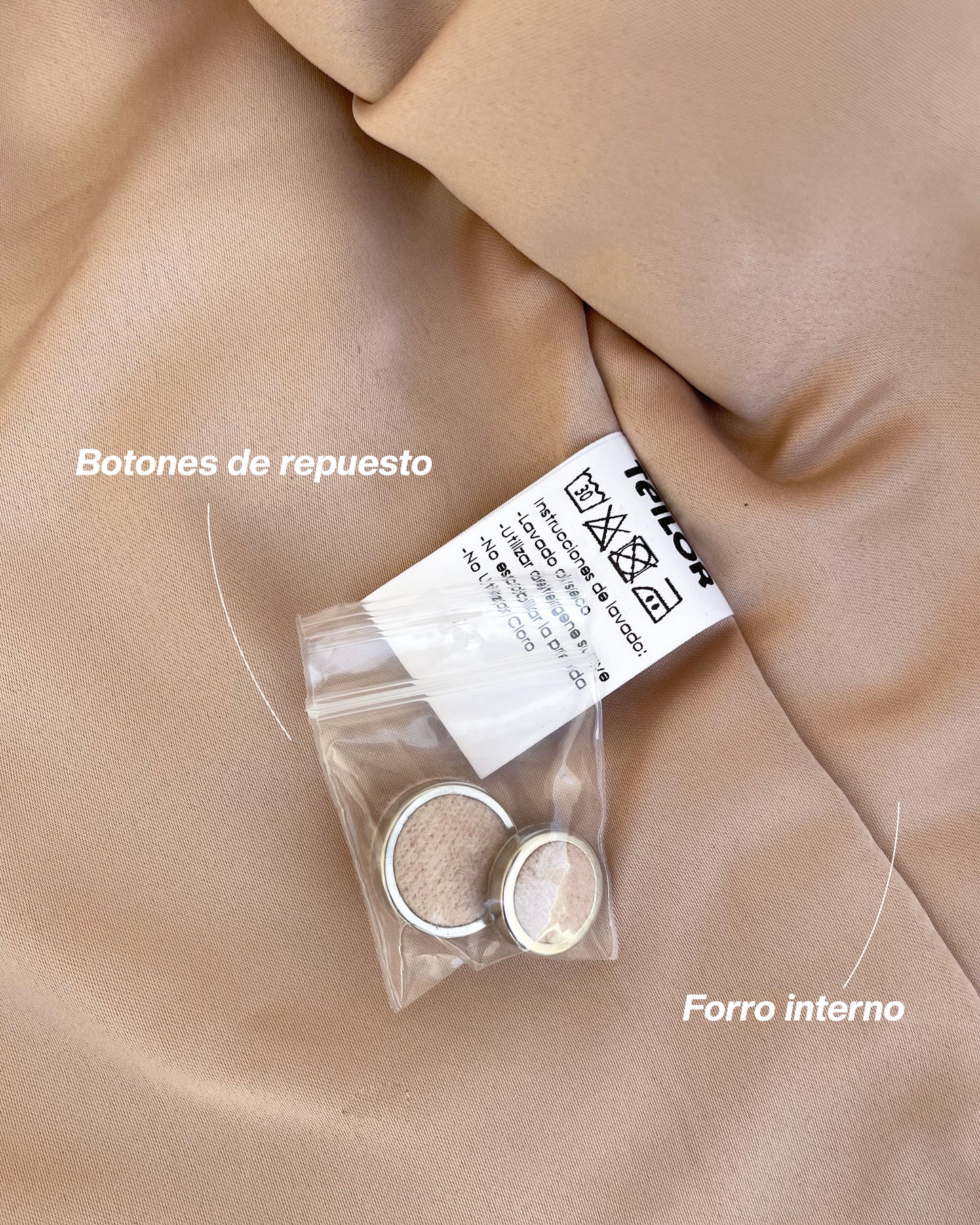CASACA DE PAÑO HELEN BEIGE