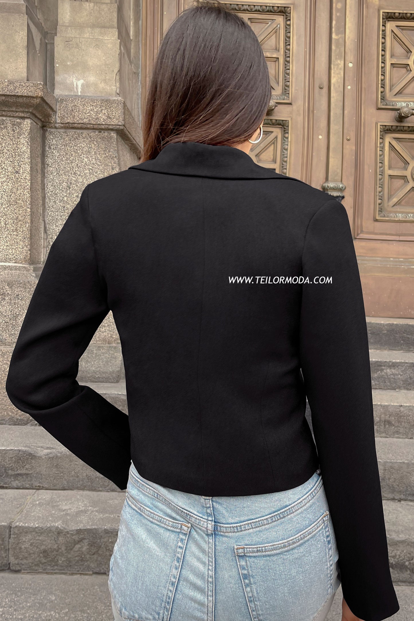 BLAZER CROPPED IZEL NEGRO