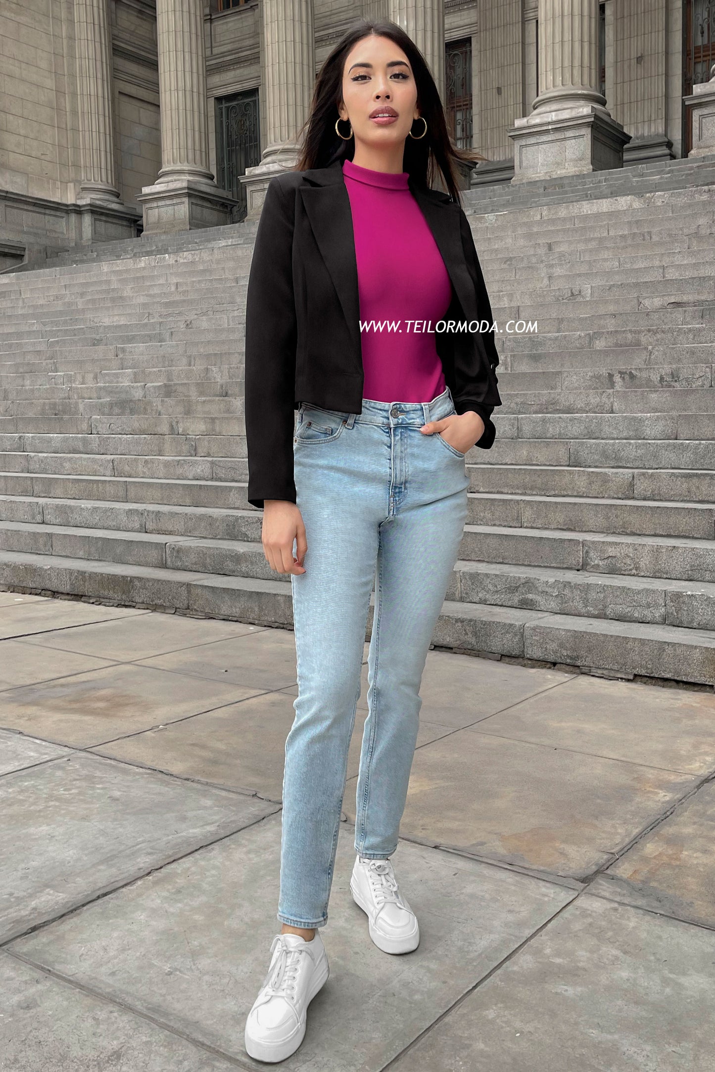 BLAZER CROPPED IZEL NEGRO