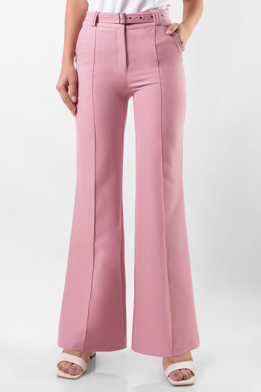 PANTALÓN PALAZZO GALICIA PALO ROSA