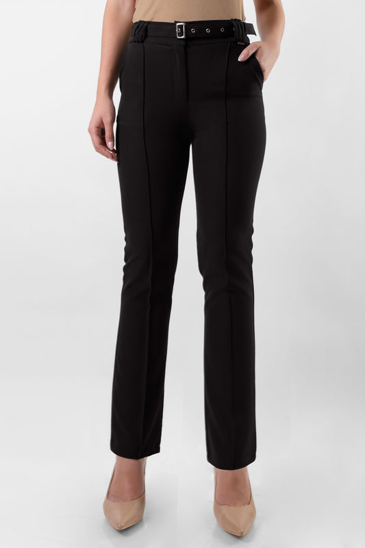 PANTALÓN CON CINTURÓN GALICIA NEGRO