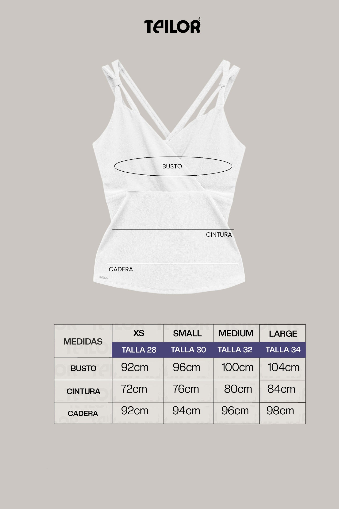 BLUSA CON TIRAS ELLENA BLANCO
