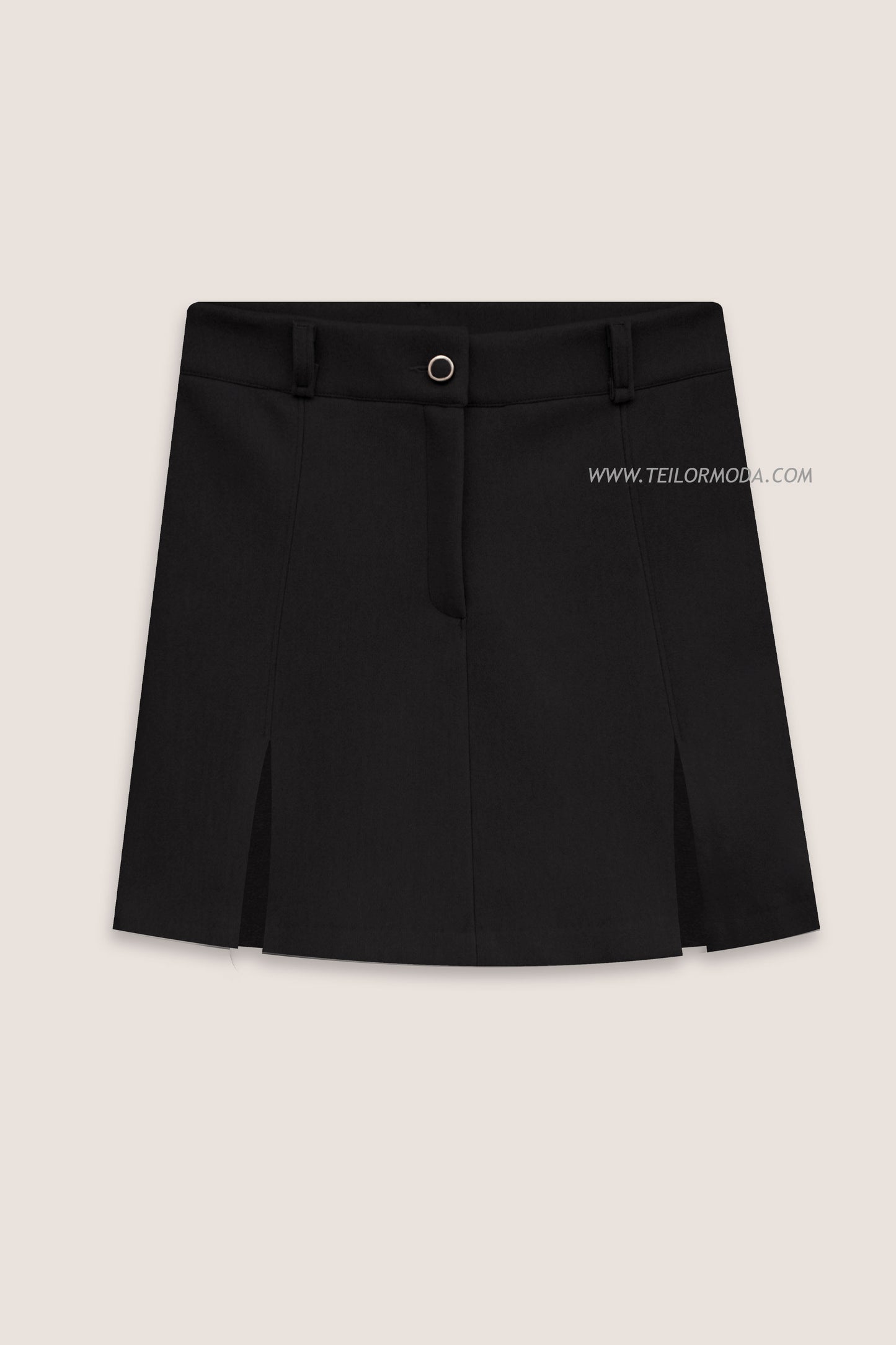 FALDA DE PAÑO HELEN NEGRO