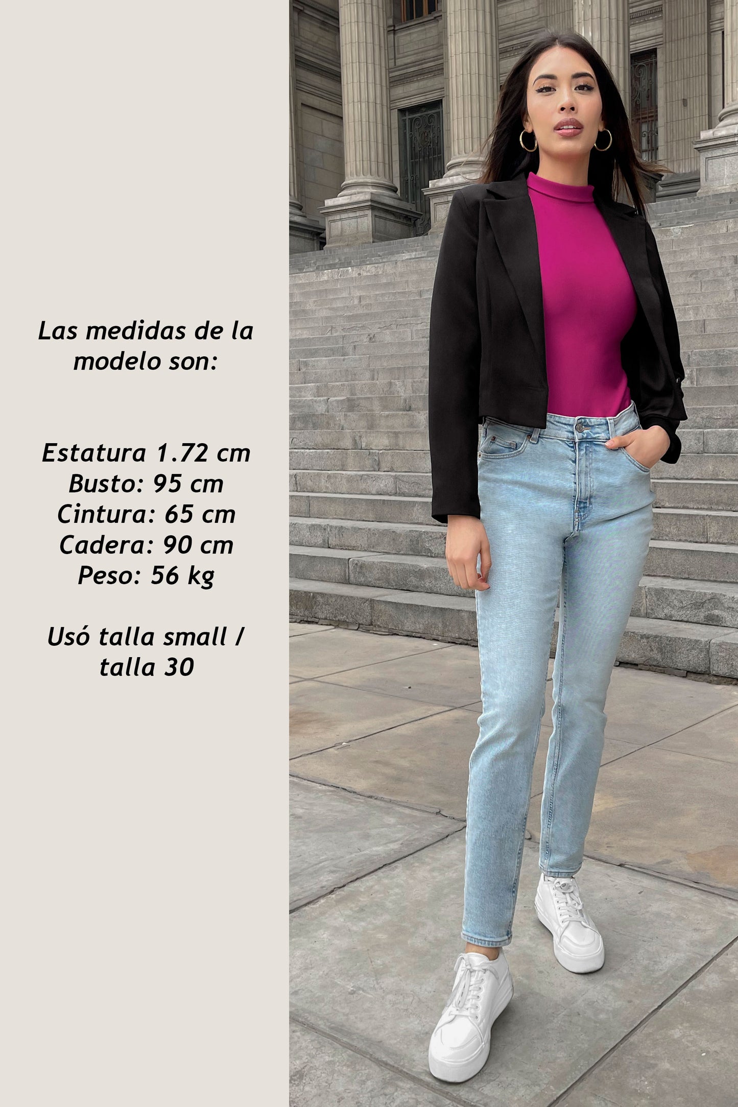 BLAZER CROPPED IZEL NEGRO