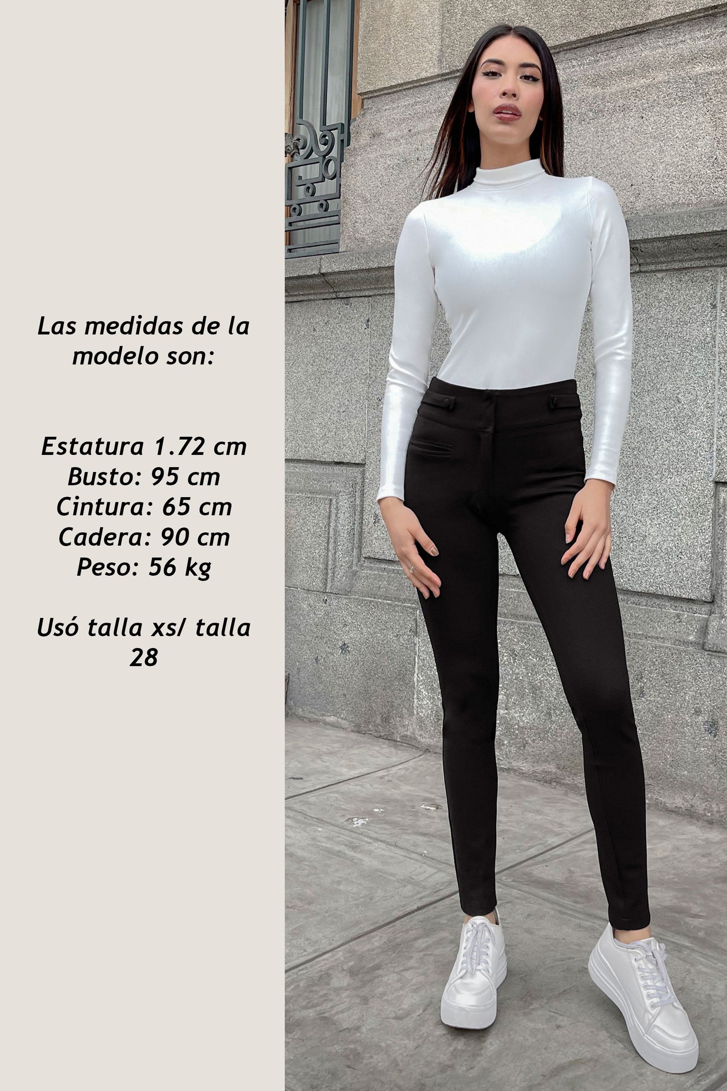 PANTALÓN SKINNY MARA NEGRO