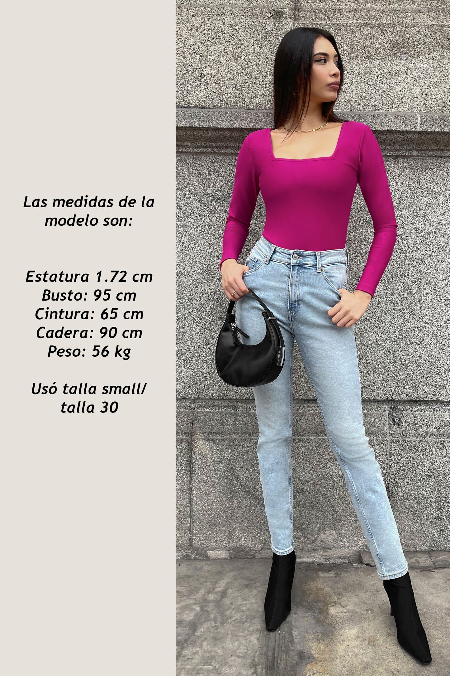 BODY CUELLO CUADRADO DIXIE FUCSIA
