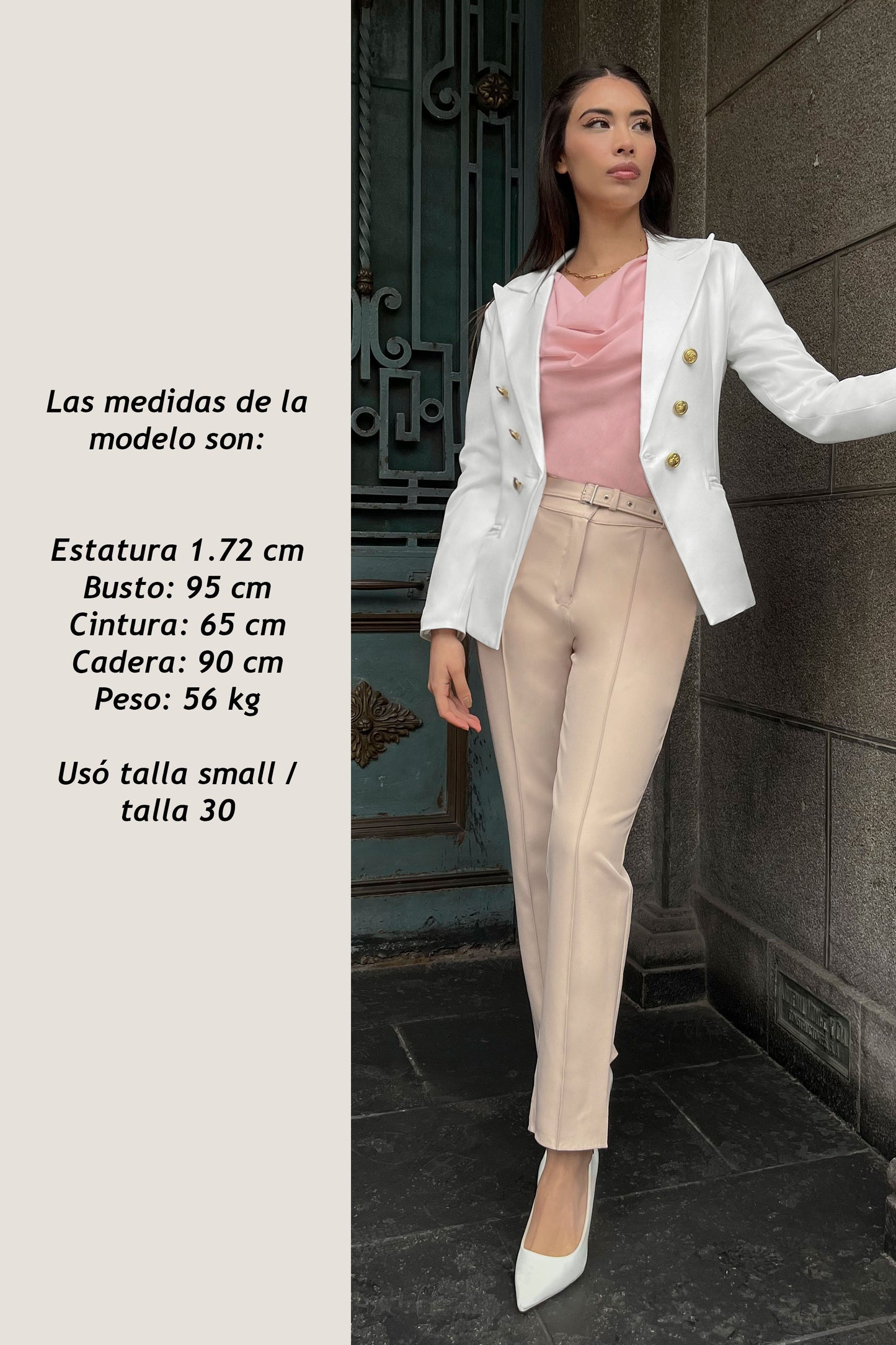 BLAZER CRUZADO TESSA PERLA
