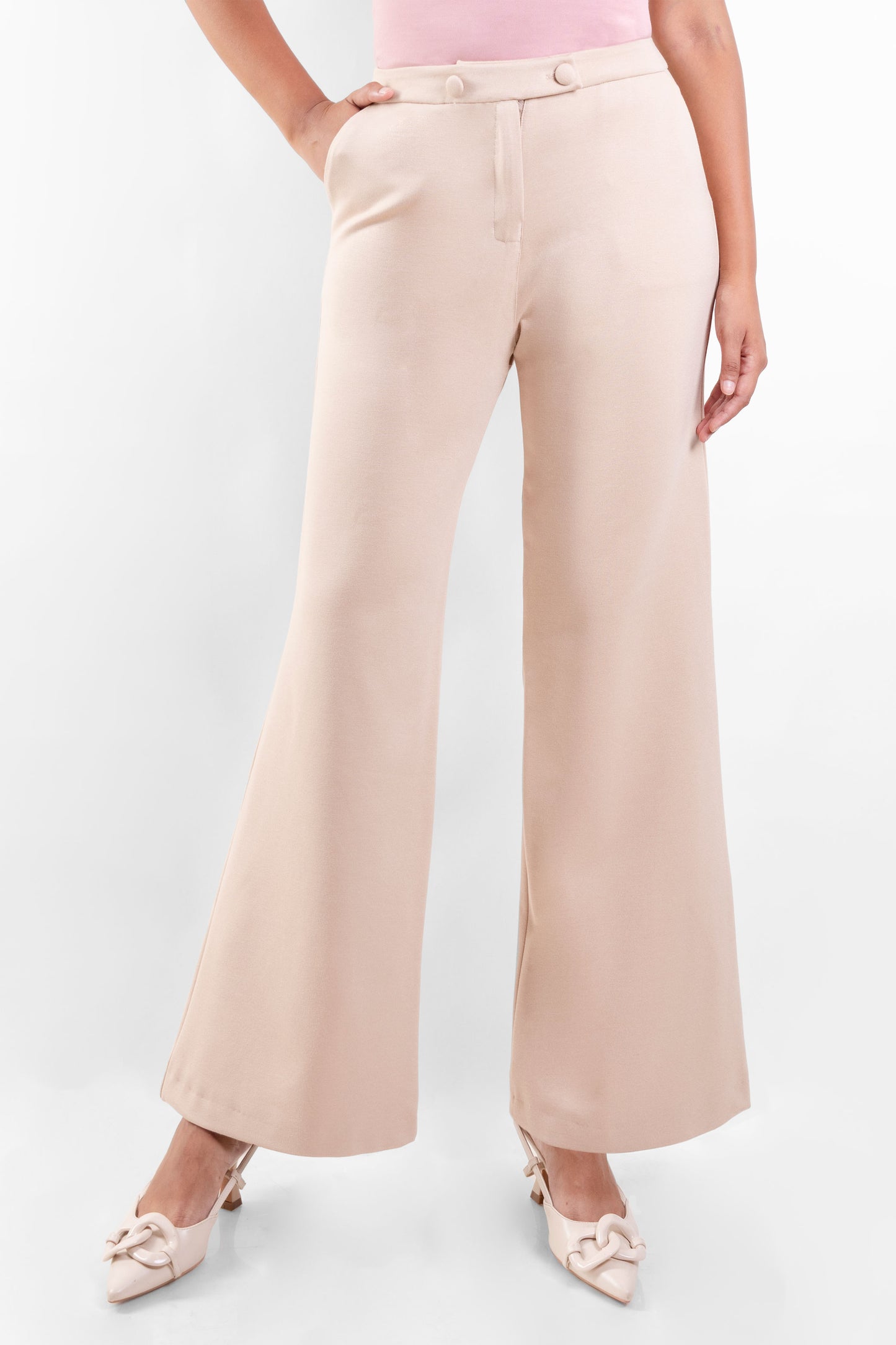 PANTALON PALAZZO MARTINA BEIGE