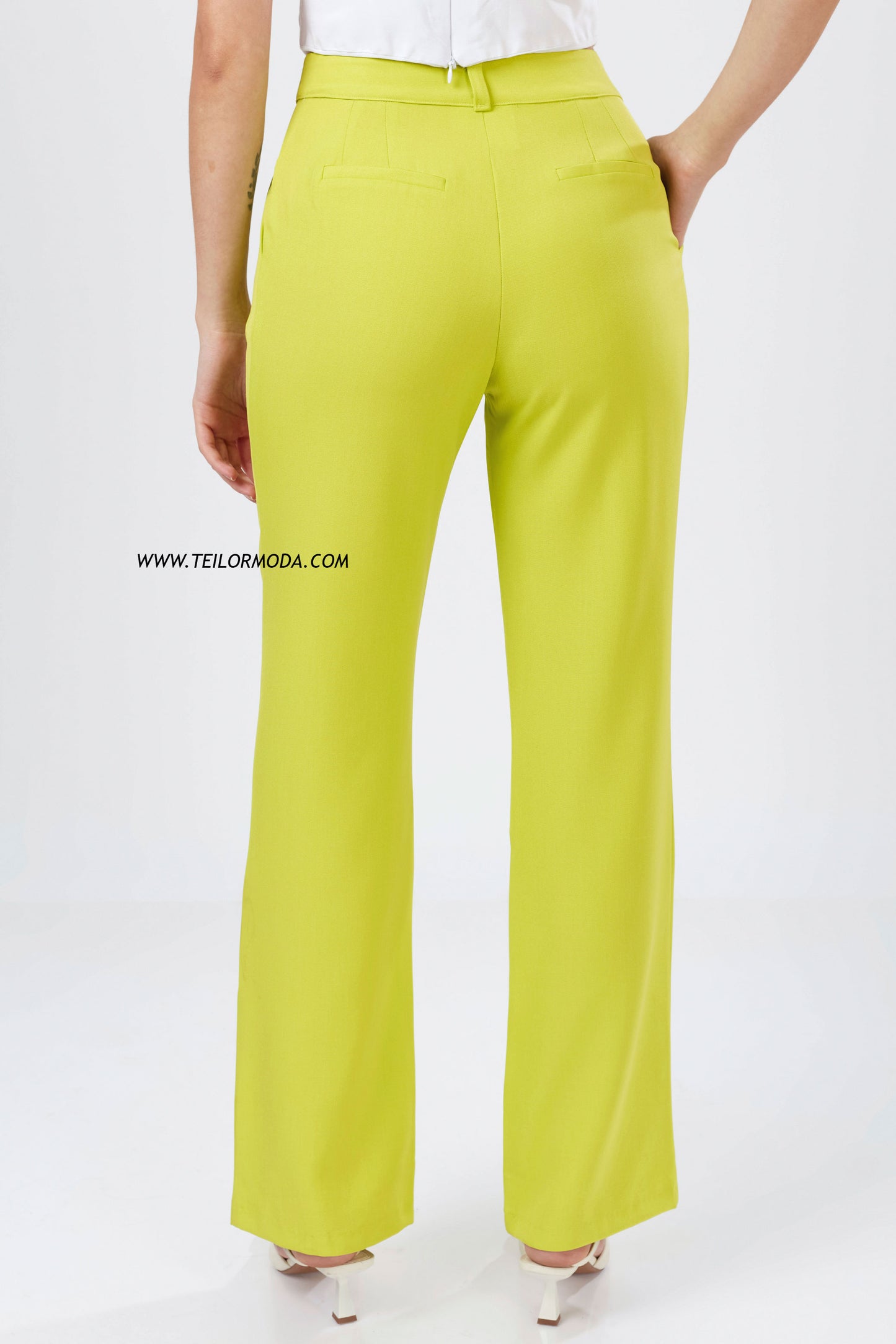 PANTALON PALAZZO DONATELLA VERDE