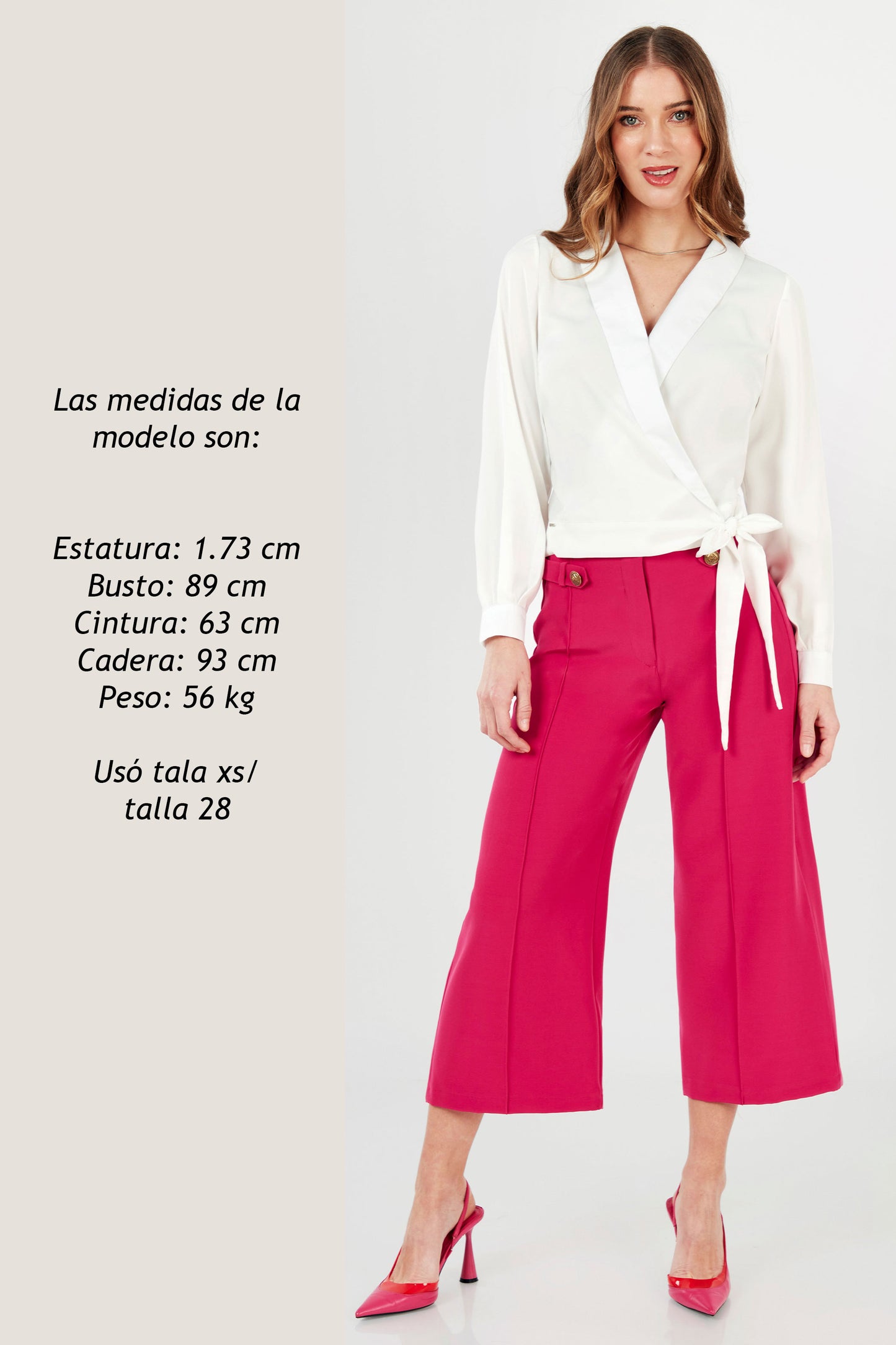 PANTALON CULOTTE ARIANA FUCSIA